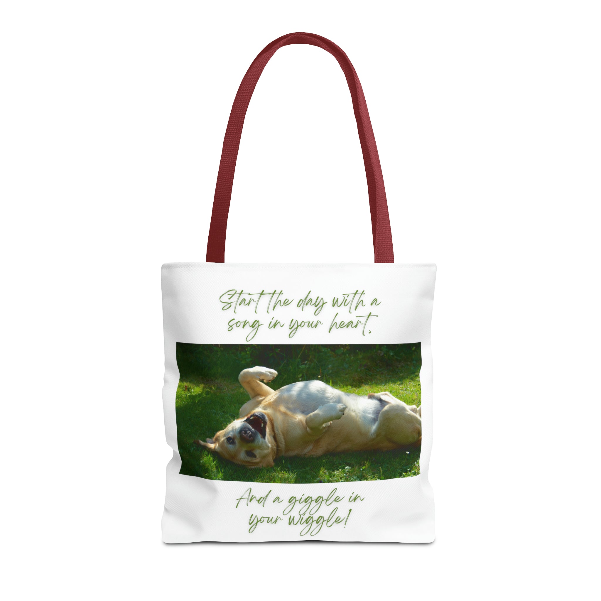 "Dog Giggle Wiggle" Tote Bag (AOP)