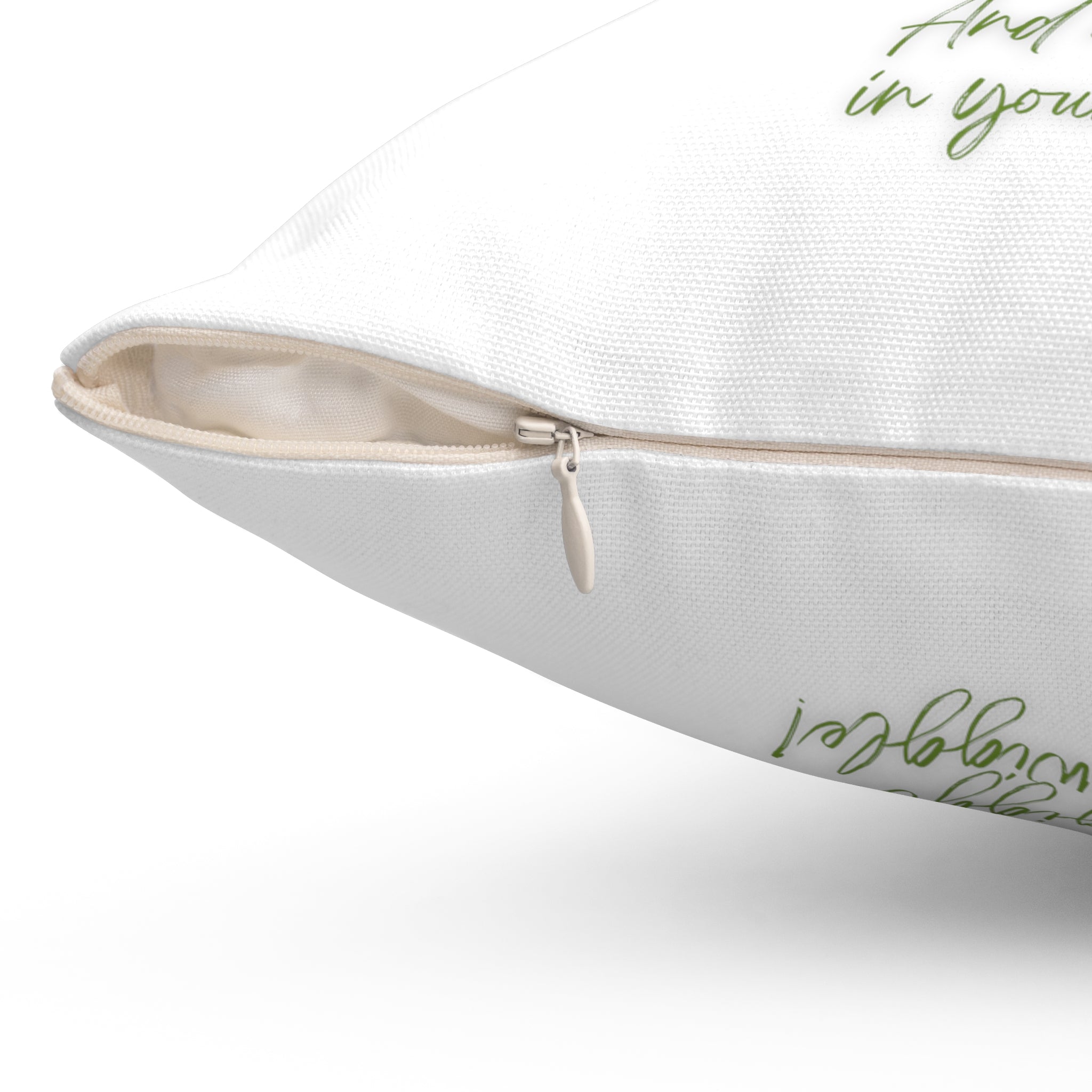 "Dog Song Heart Wiggle Giggle" Spun Polyester Square Pillow