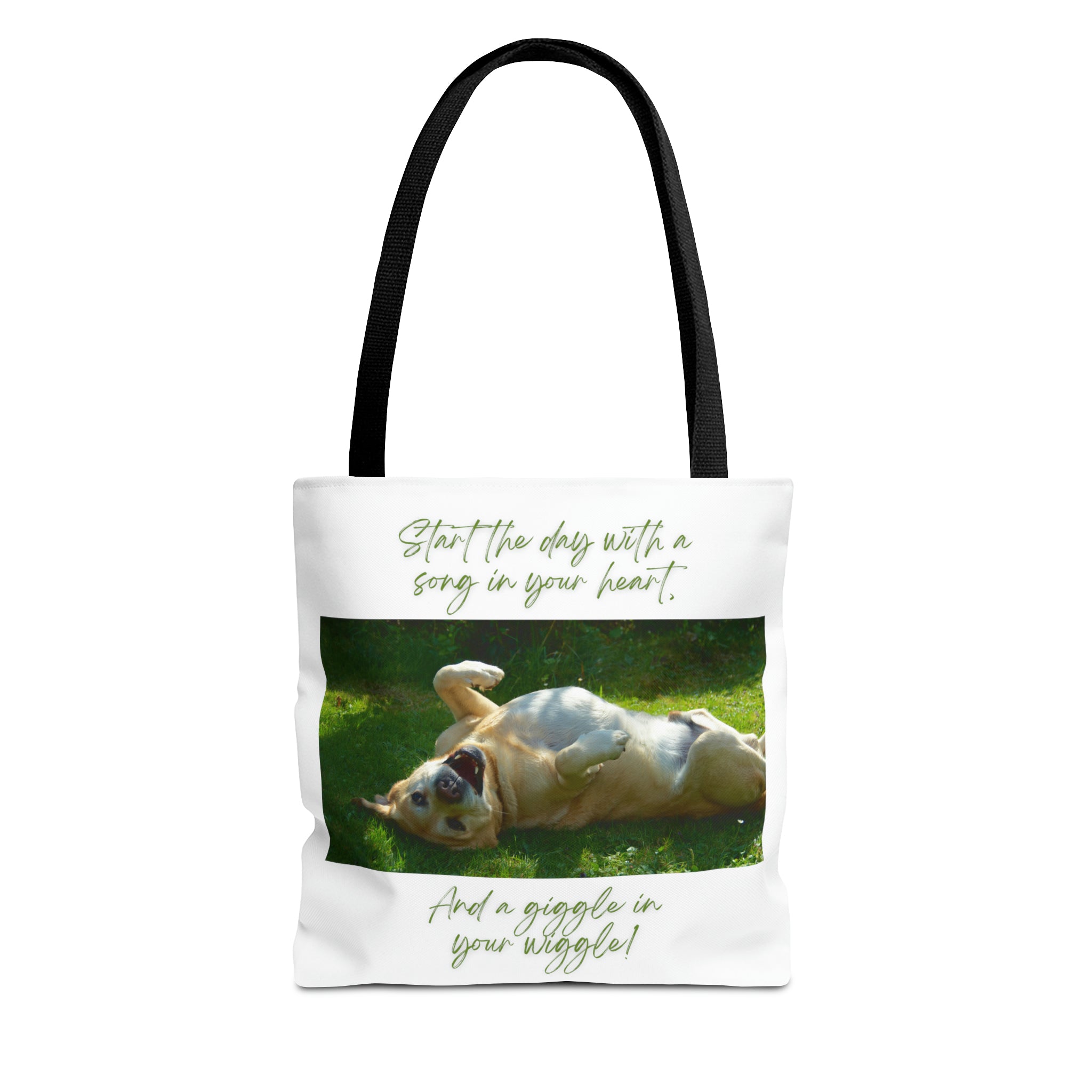 "Dog Giggle Wiggle" Tote Bag (AOP)