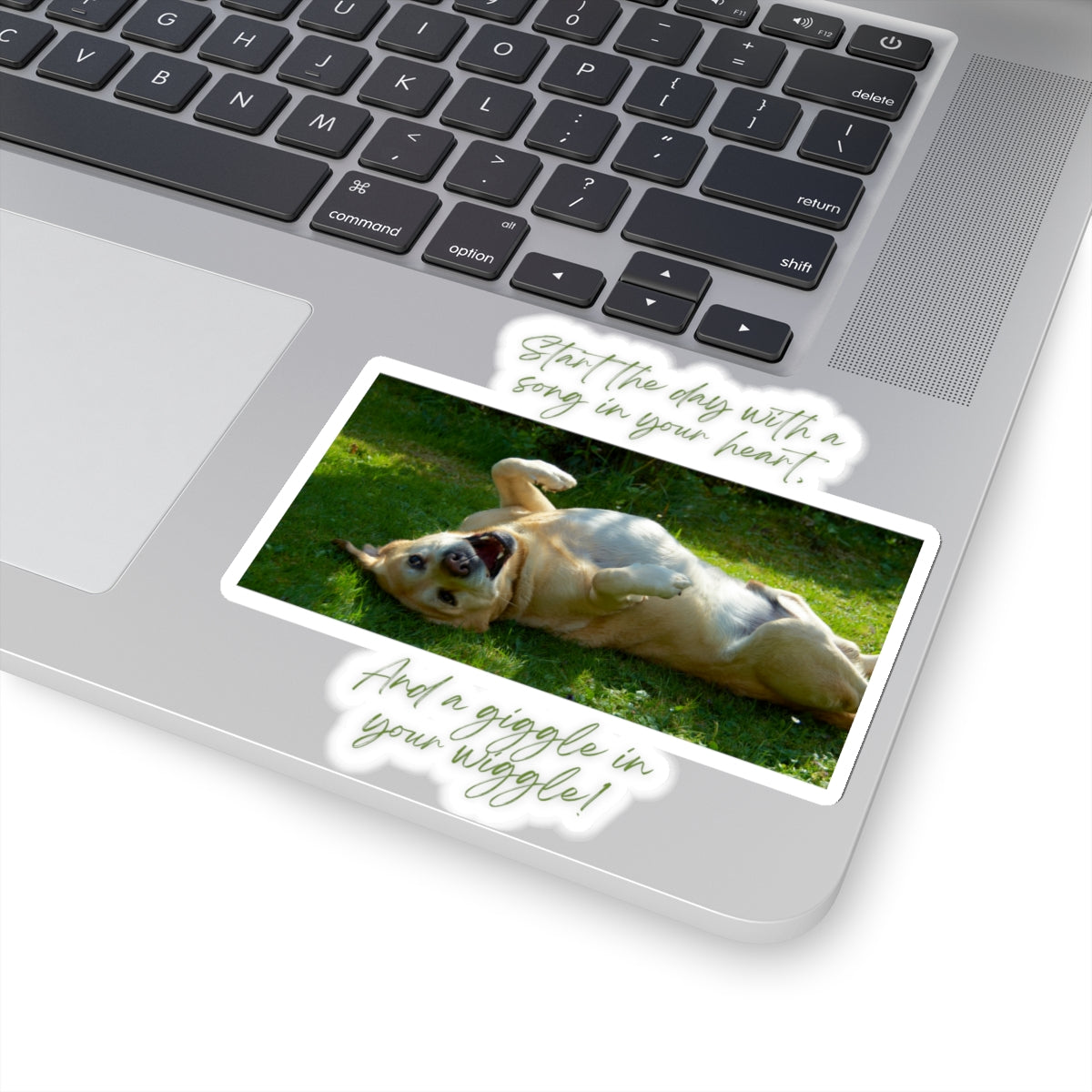 "Dog Giggle, Wiggle" Kiss-Cut Stickers