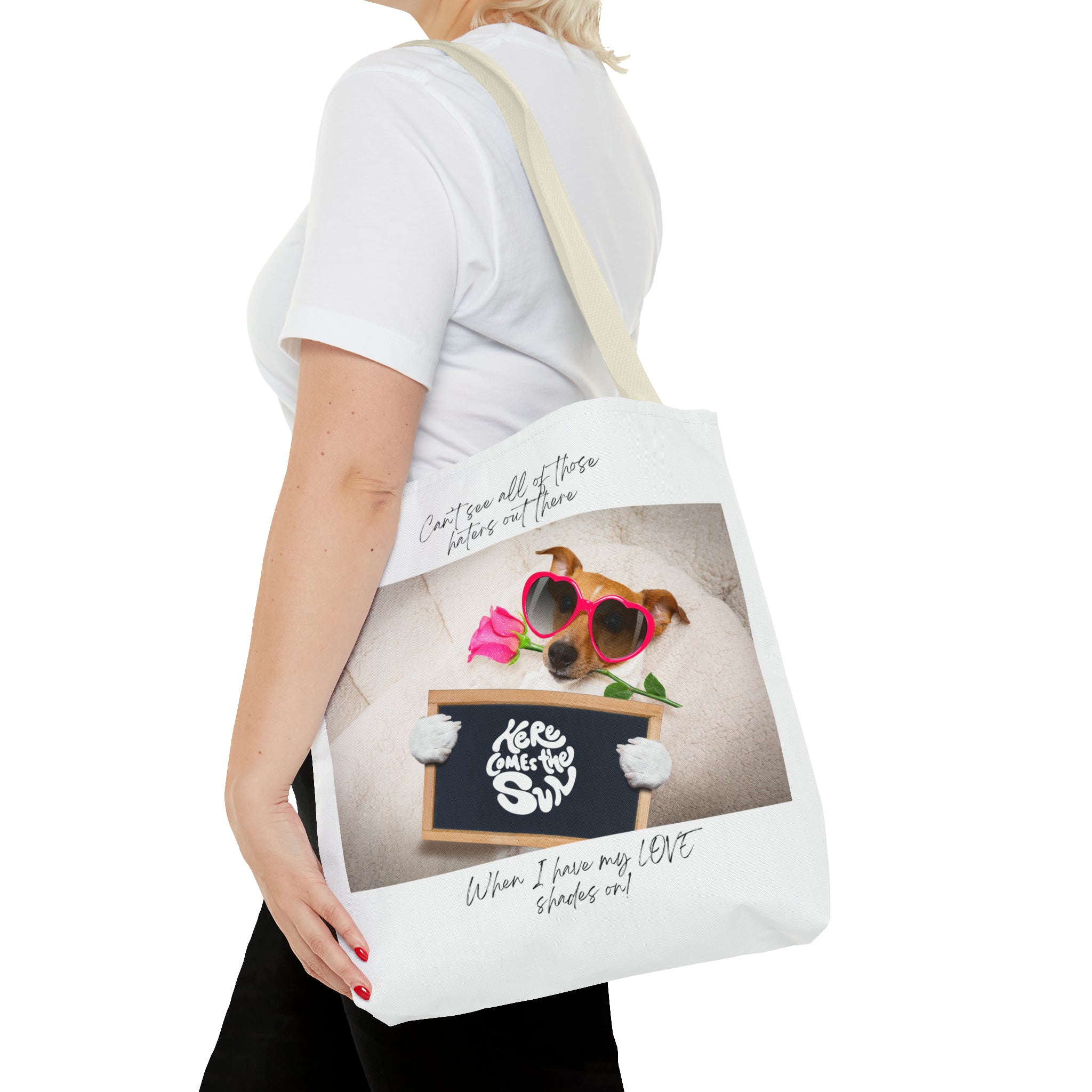 "Dog Love Shades" Tote Bag (AOP)