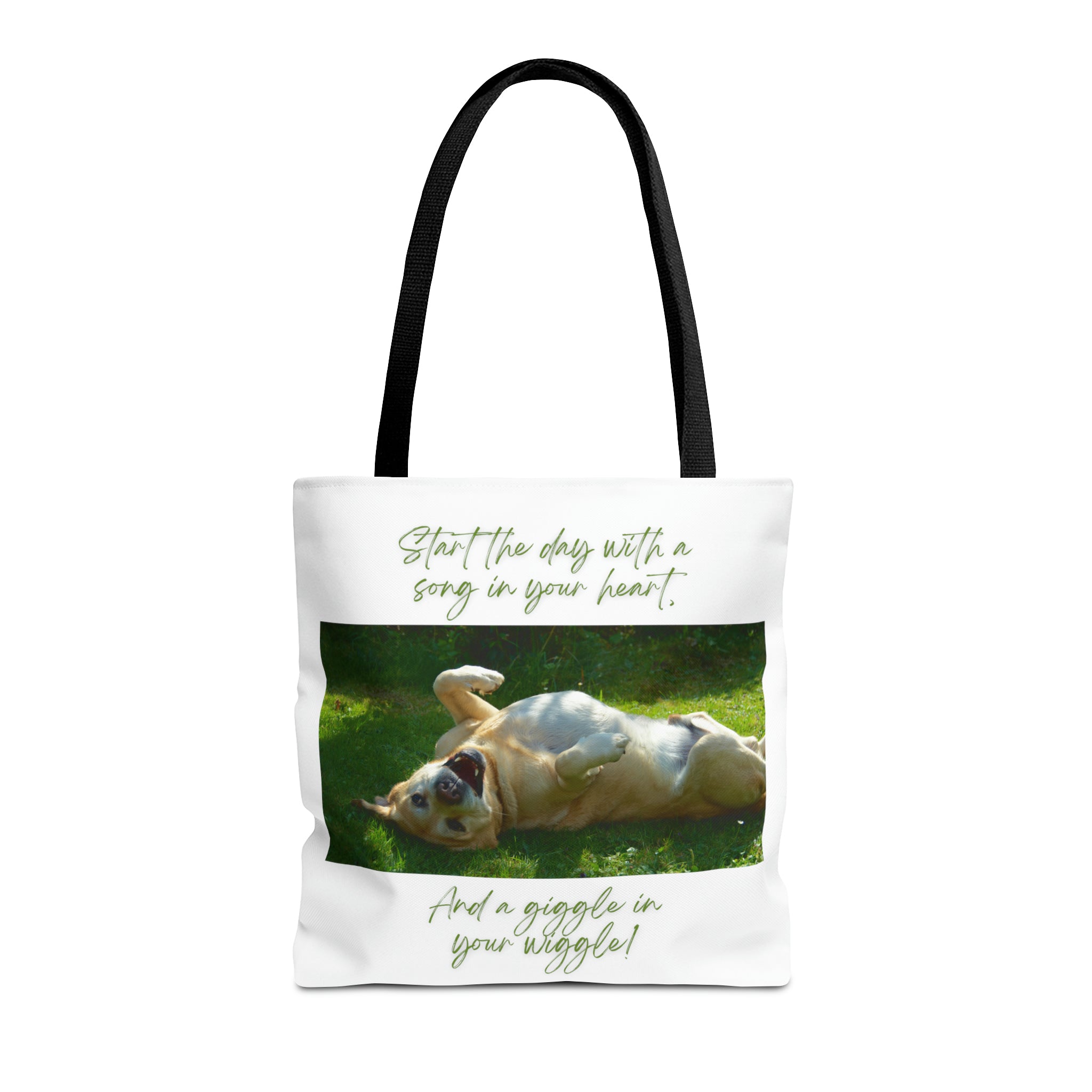"Dog Giggle Wiggle" Tote Bag (AOP)