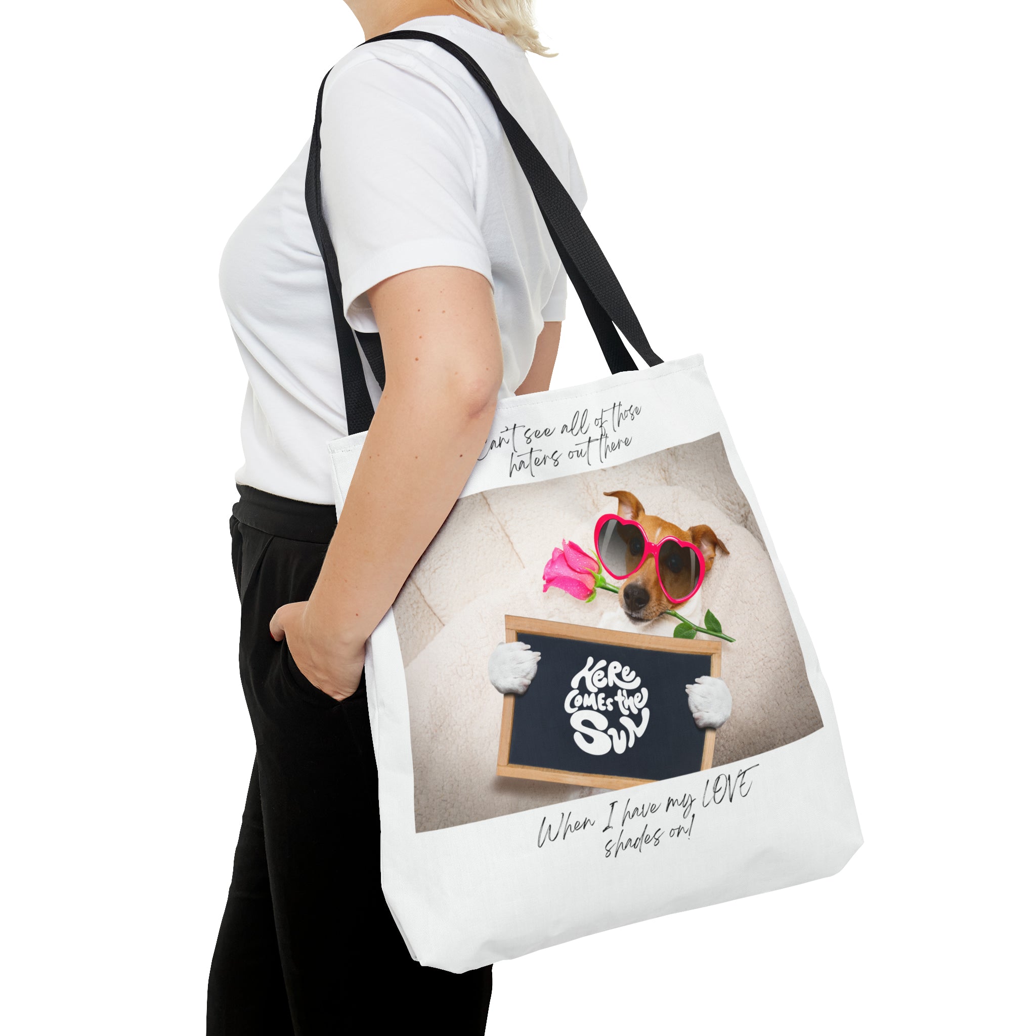 "Dog Love Shades" Tote Bag (AOP)