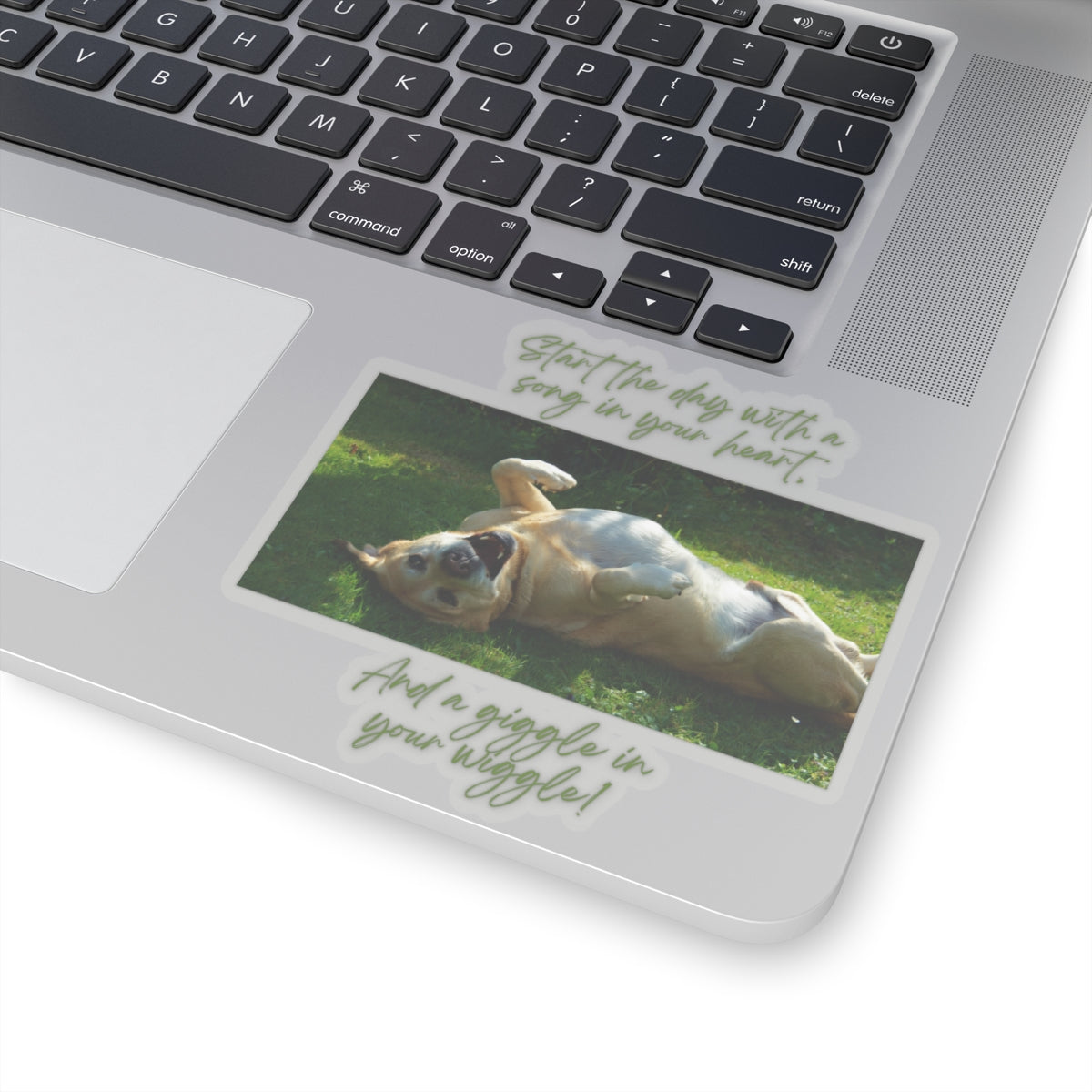 "Dog Giggle, Wiggle" Kiss-Cut Stickers