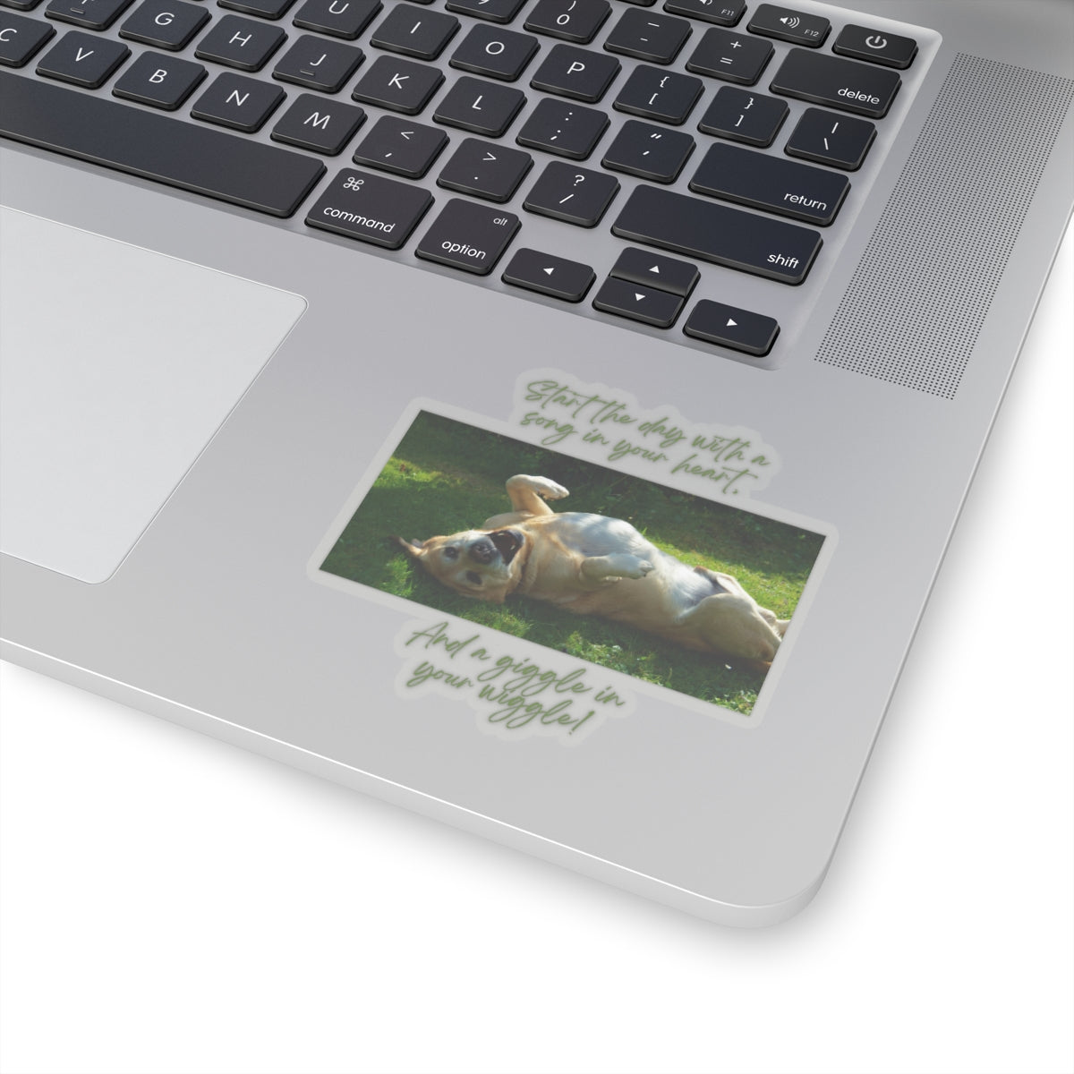 "Dog Giggle, Wiggle" Kiss-Cut Stickers
