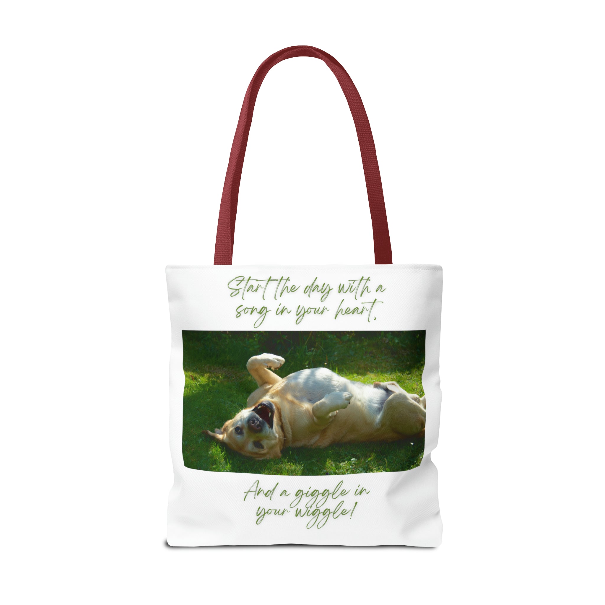 "Dog Giggle Wiggle" Tote Bag (AOP)