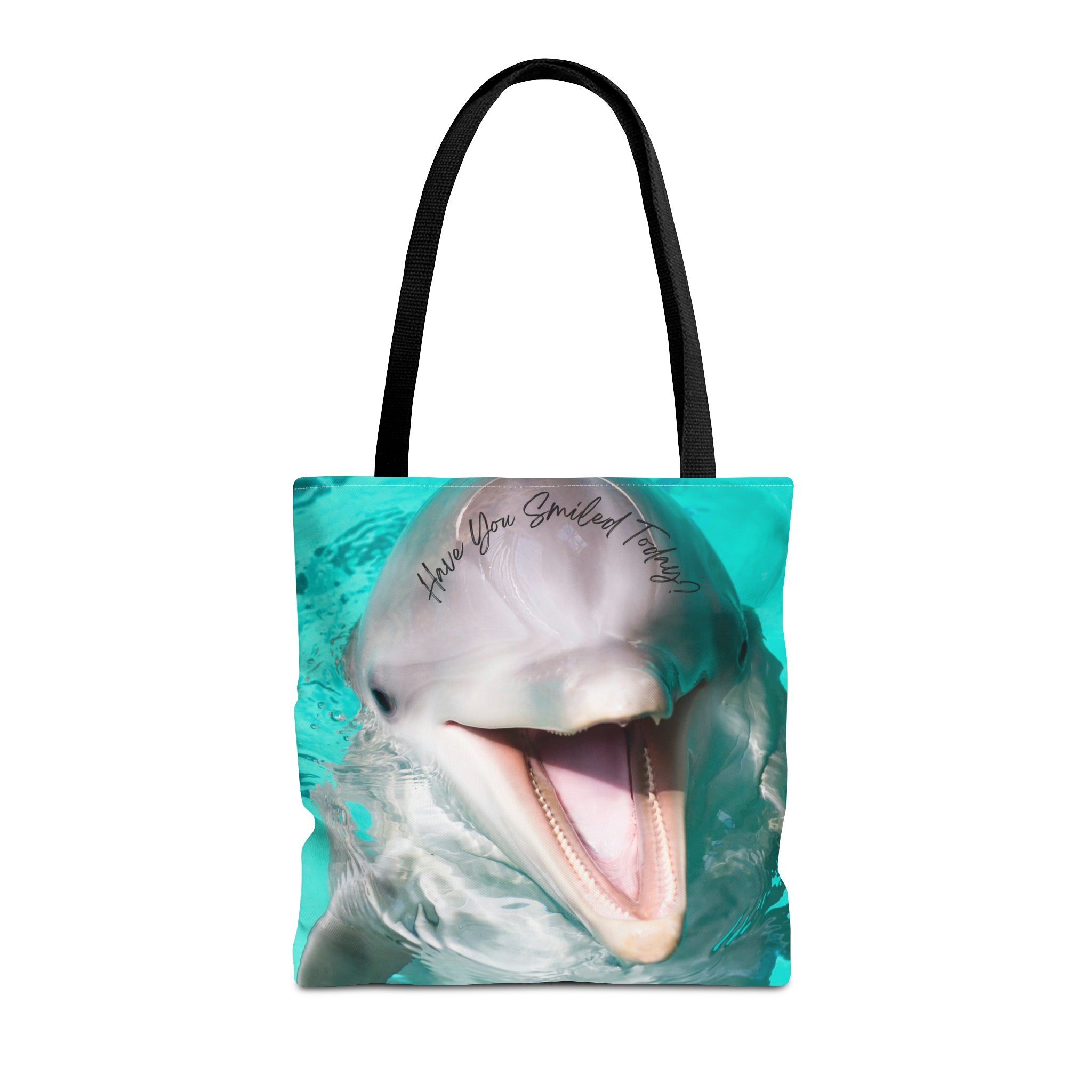 "Dolphin Smiled Today" Tote Bag (AOP)