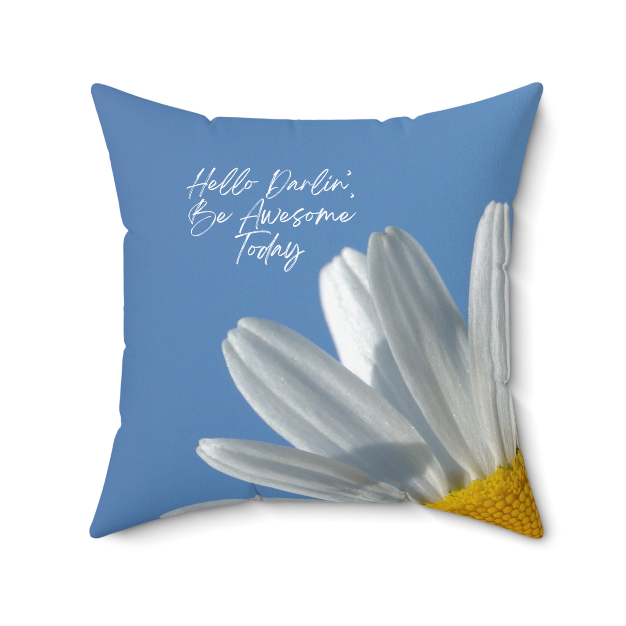 "Hello Darlin" Spun Polyester Square Pillow