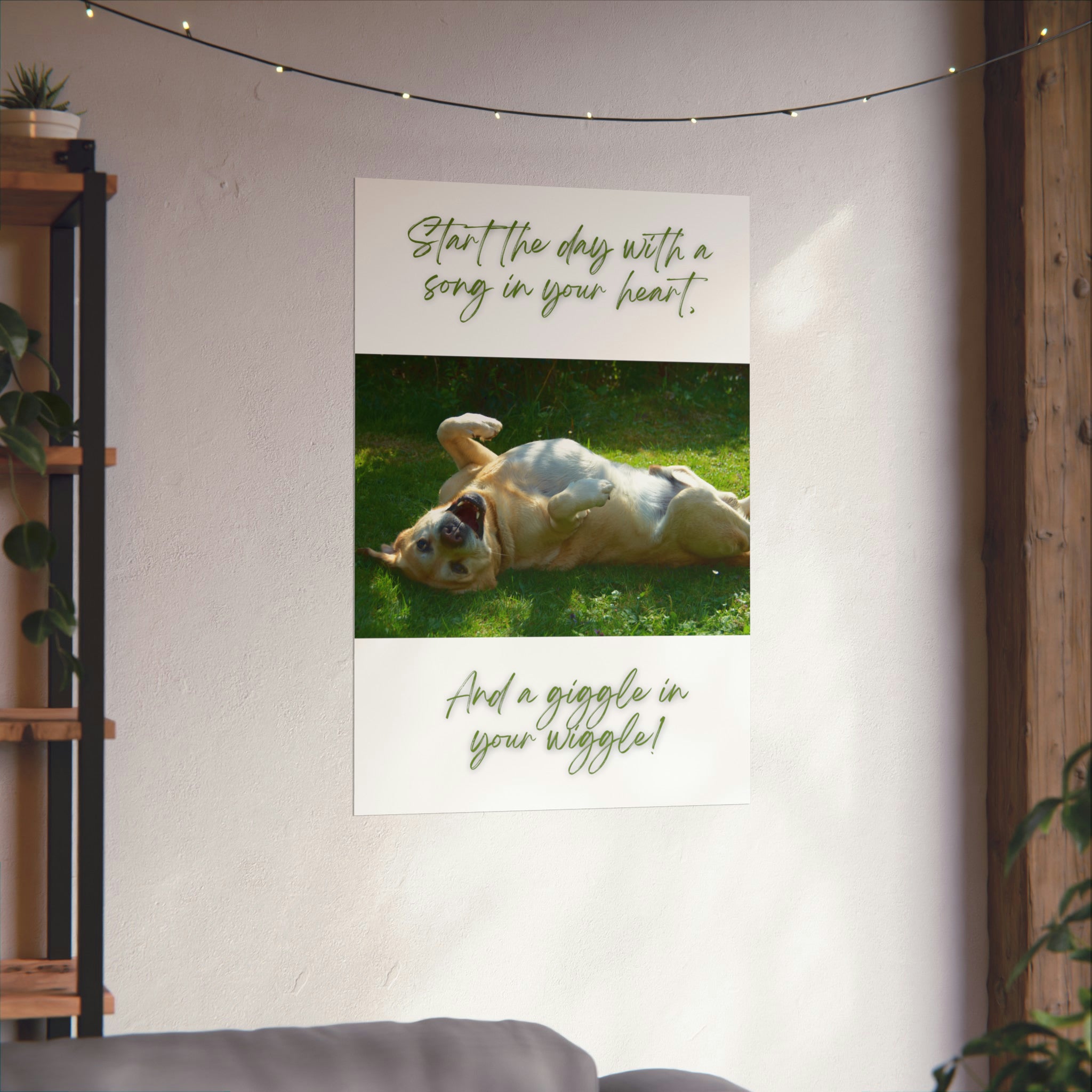 "Dog Giggle, Wiggle" Matte Vertical Posters