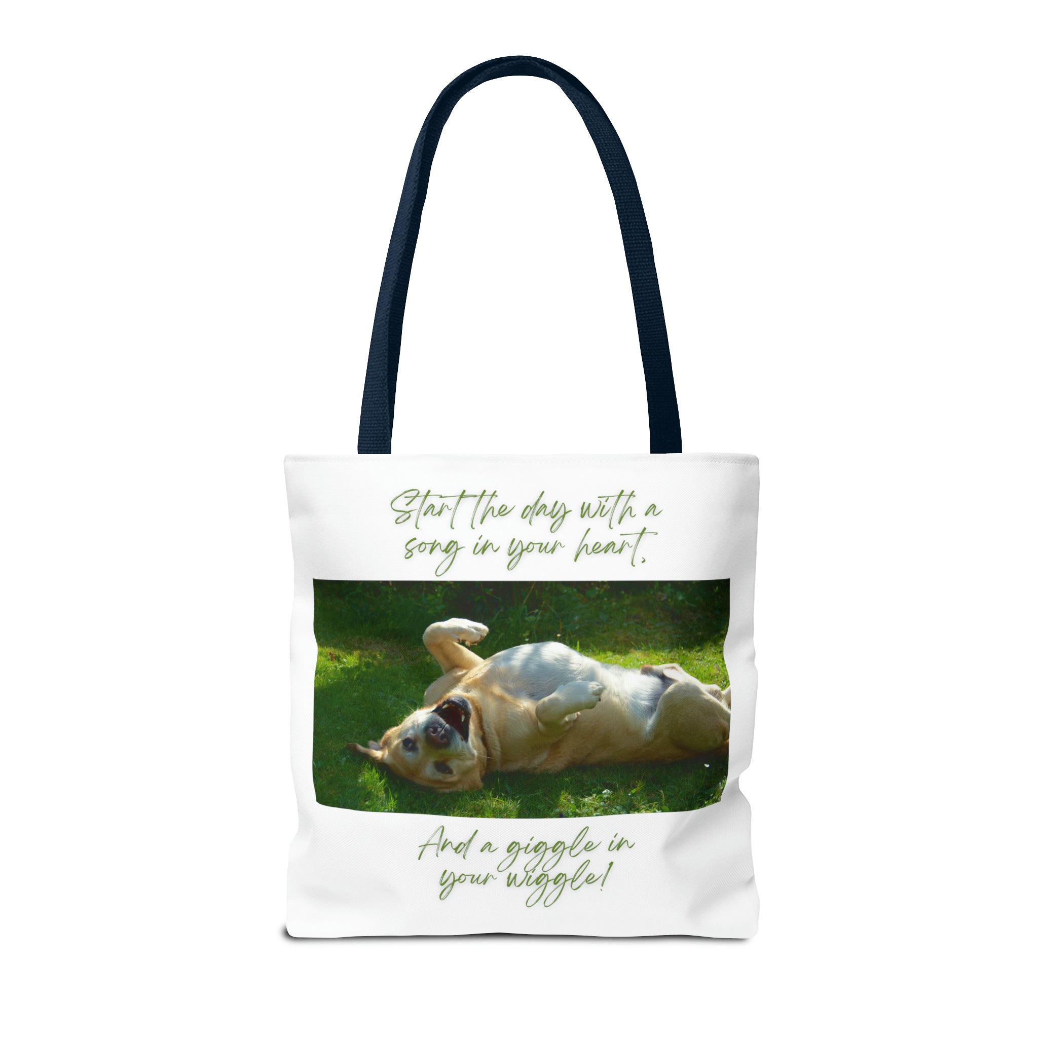 "Dog Giggle Wiggle" Tote Bag (AOP)