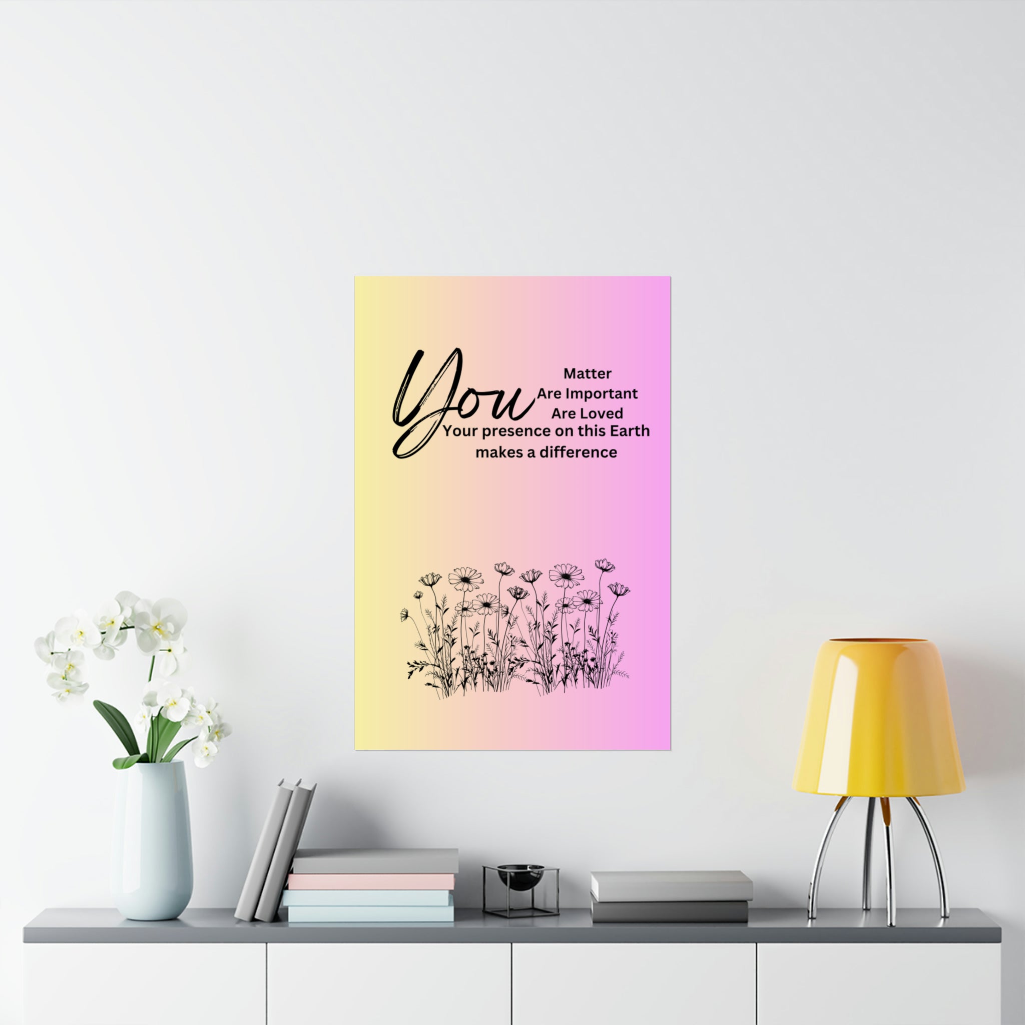 "You" Matte Vertical Posters