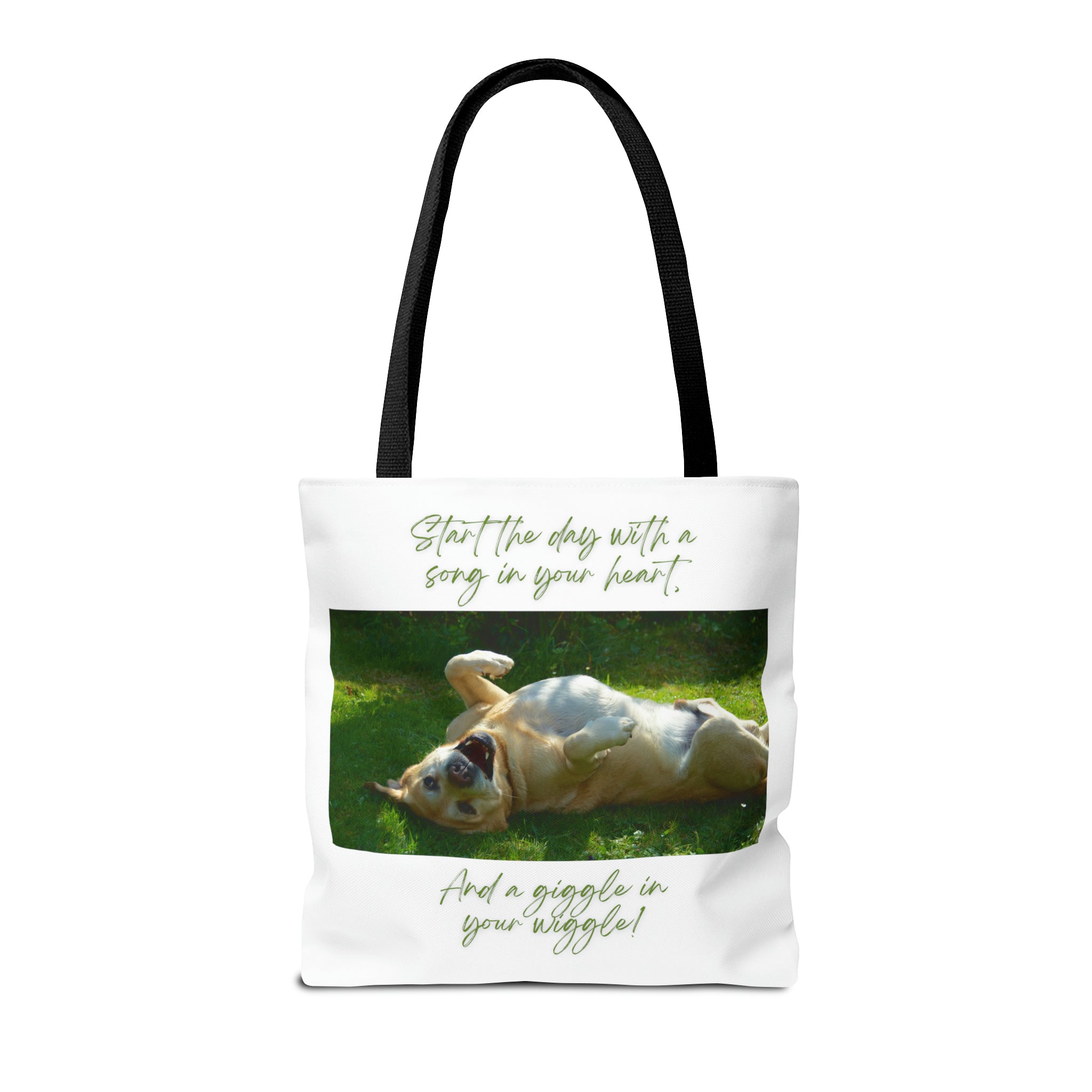 "Dog Giggle Wiggle" Tote Bag (AOP)