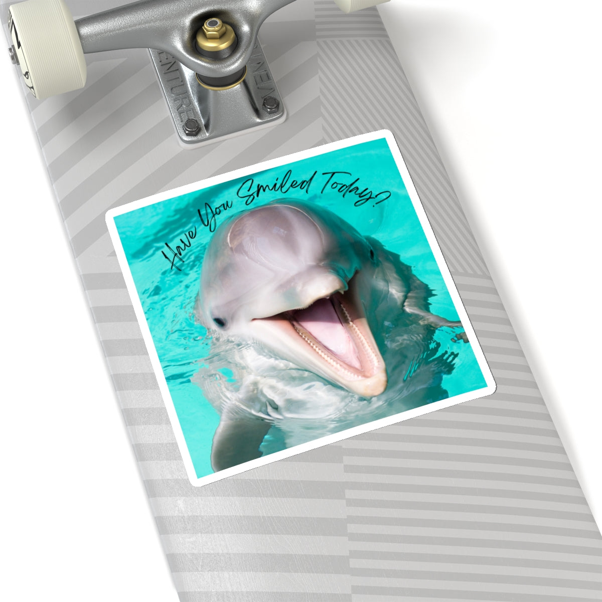 "Dolphin Smiled Today" Kiss-Cut Stickers