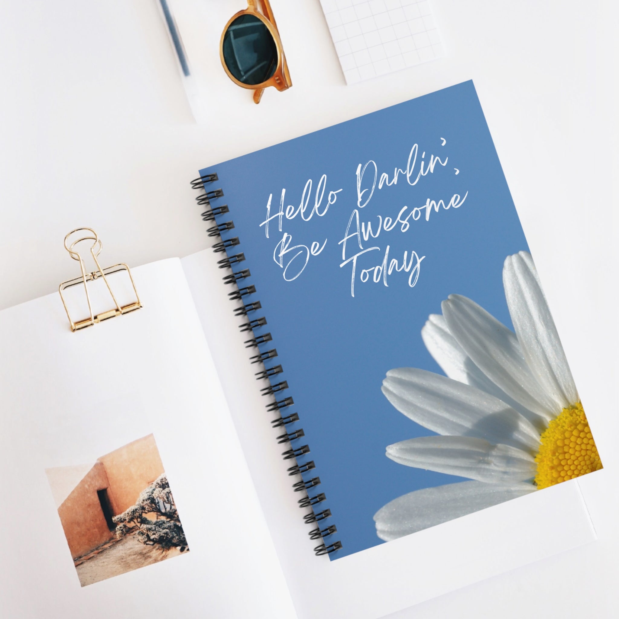 "Hello Darlin' Daisy" Spiral Notebook - Ruled Line