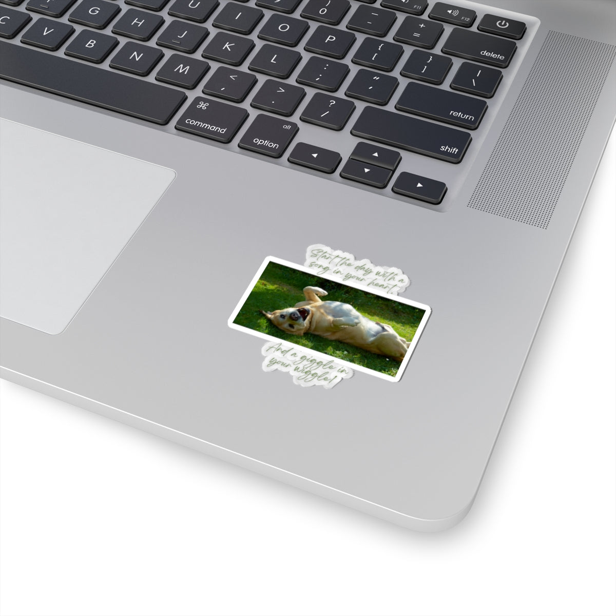 "Dog Giggle, Wiggle" Kiss-Cut Stickers