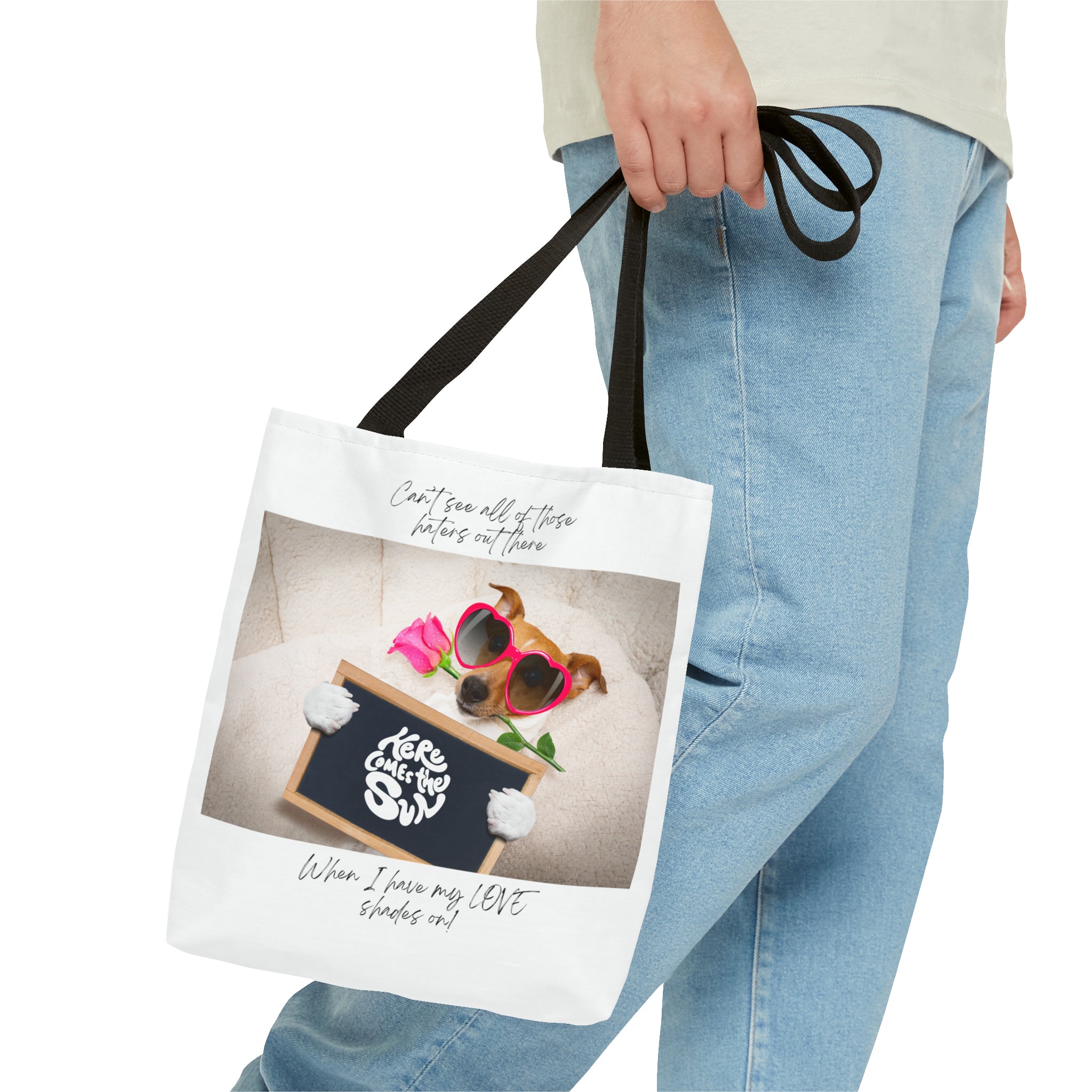 "Dog Love Shades" Tote Bag (AOP)