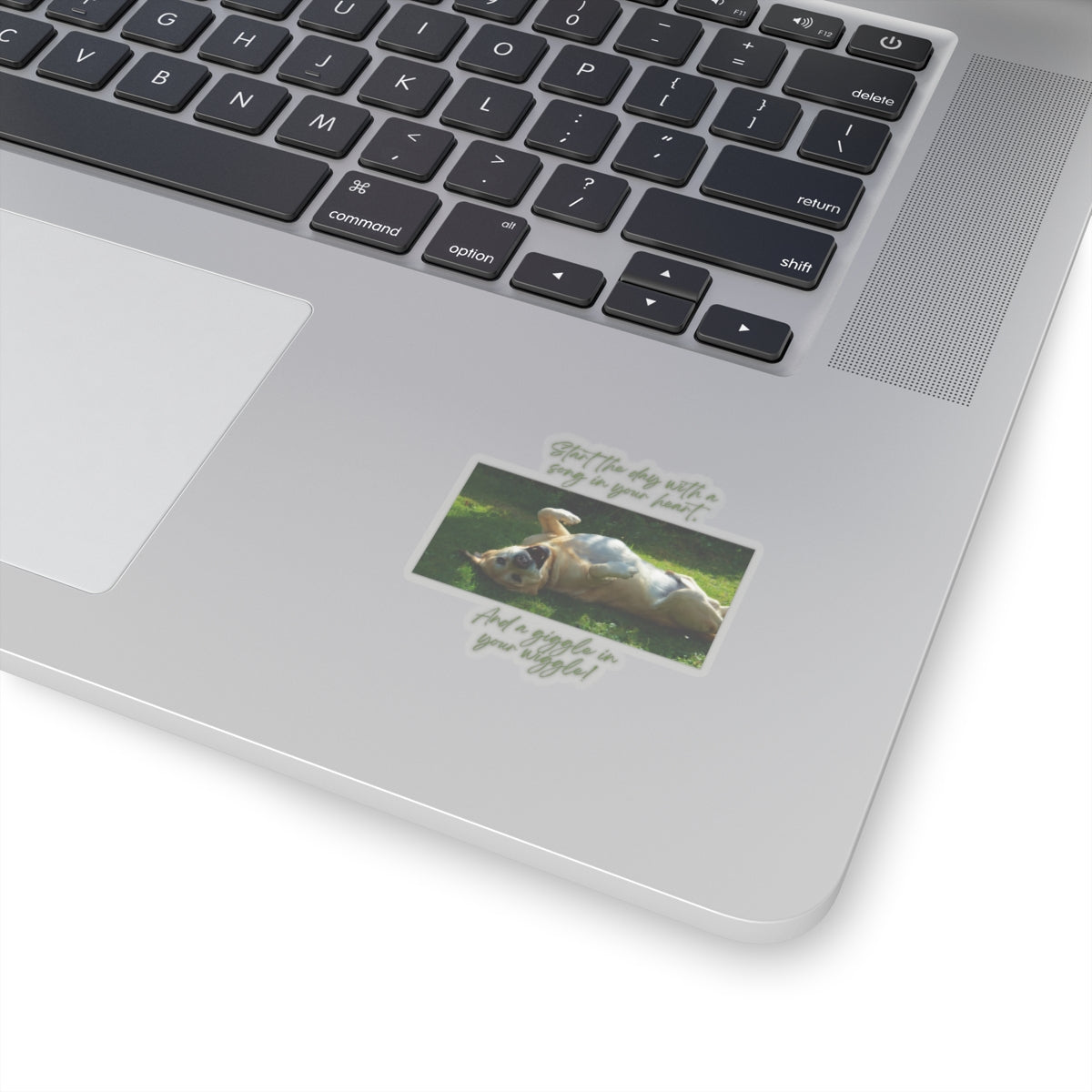 "Dog Giggle, Wiggle" Kiss-Cut Stickers