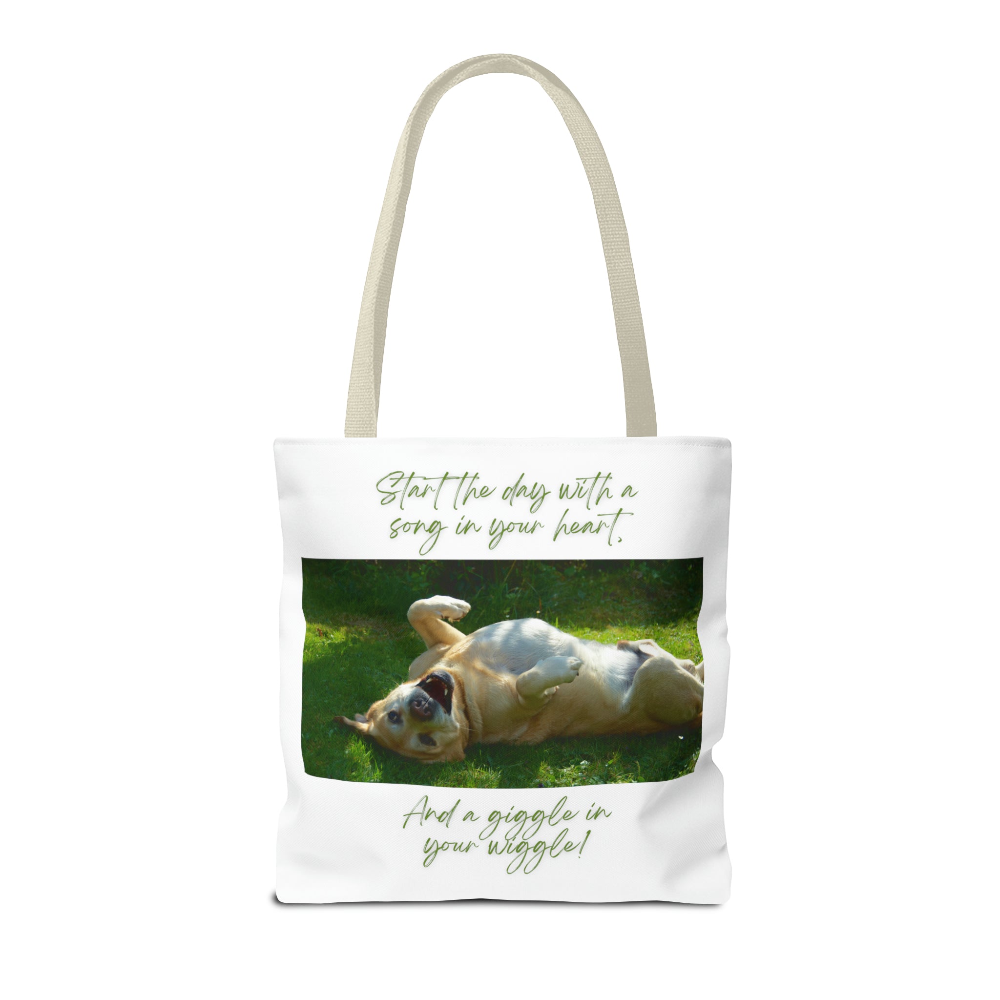 "Dog Giggle Wiggle" Tote Bag (AOP)
