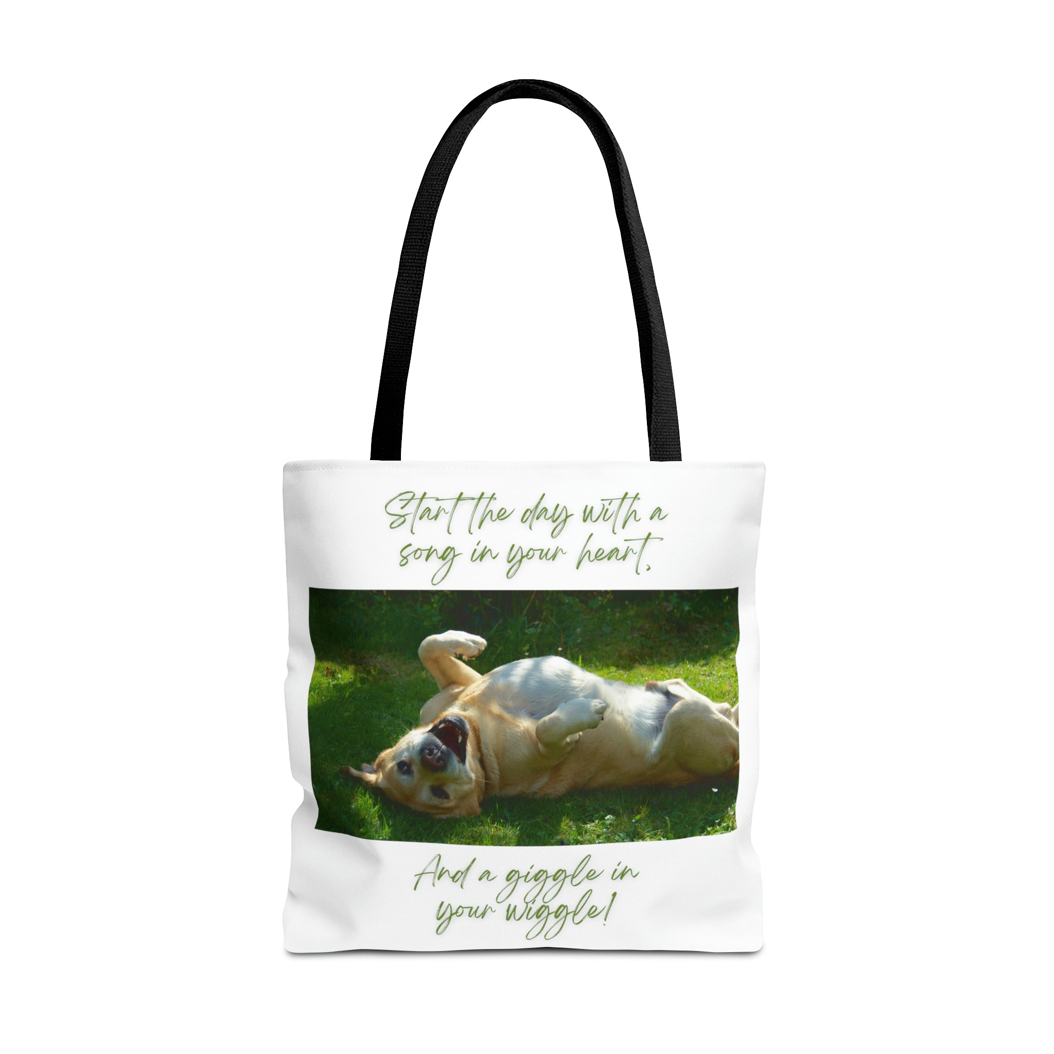 "Dog Giggle Wiggle" Tote Bag (AOP)