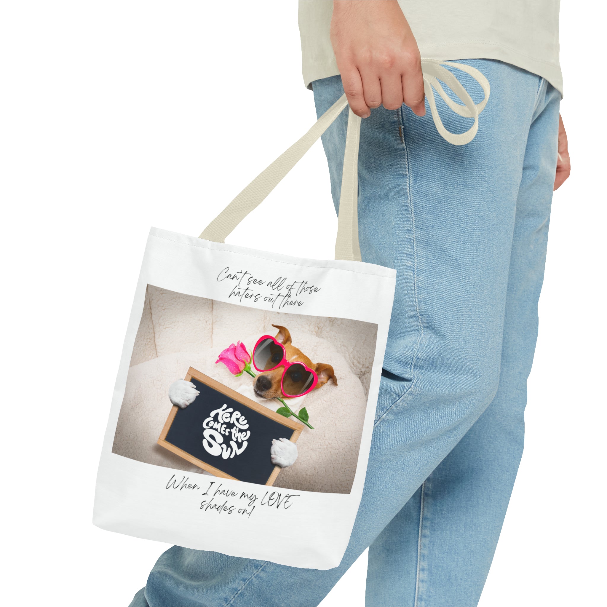 "Dog Love Shades" Tote Bag (AOP)