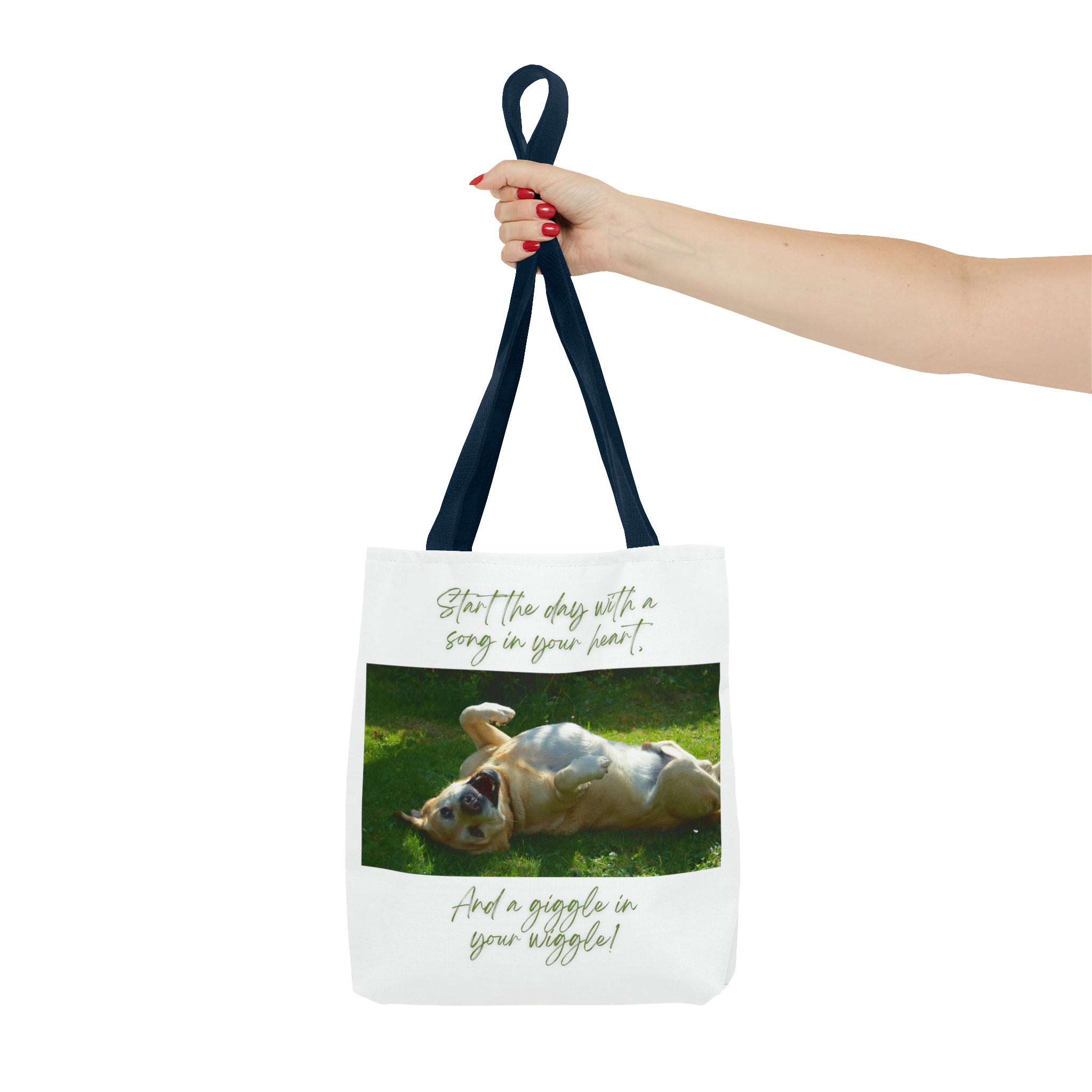 "Dog Giggle Wiggle" Tote Bag (AOP)
