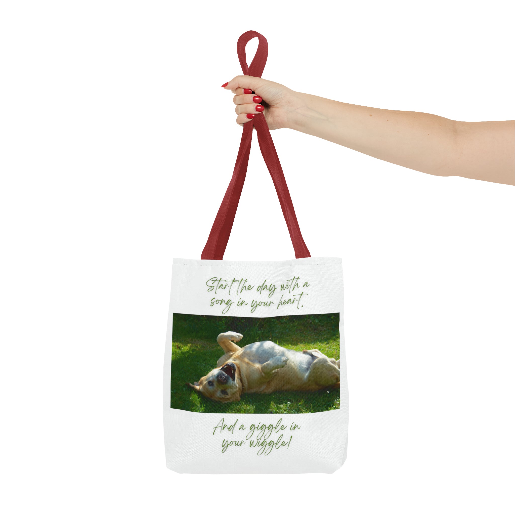 "Dog Giggle Wiggle" Tote Bag (AOP)