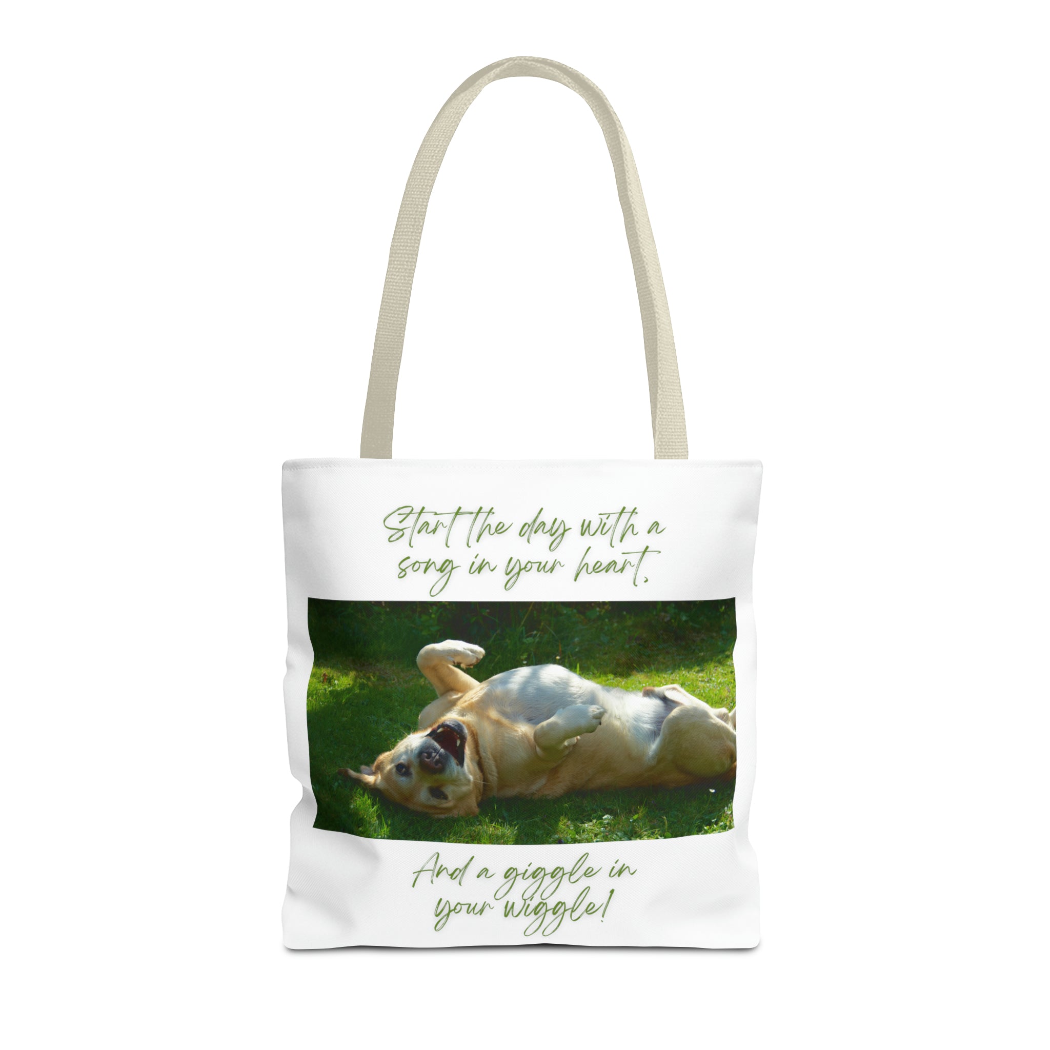 "Dog Giggle Wiggle" Tote Bag (AOP)