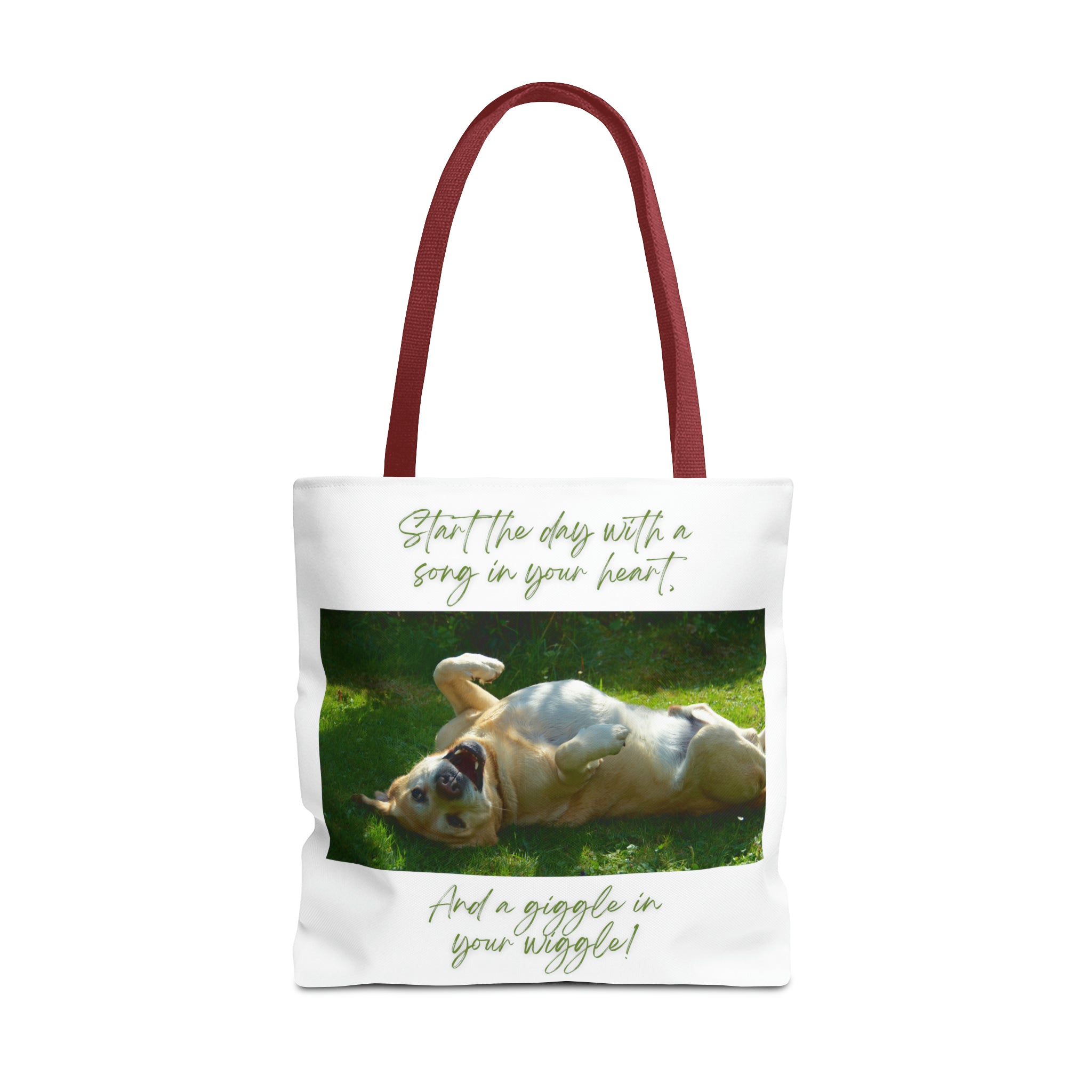"Dog Giggle Wiggle" Tote Bag (AOP)