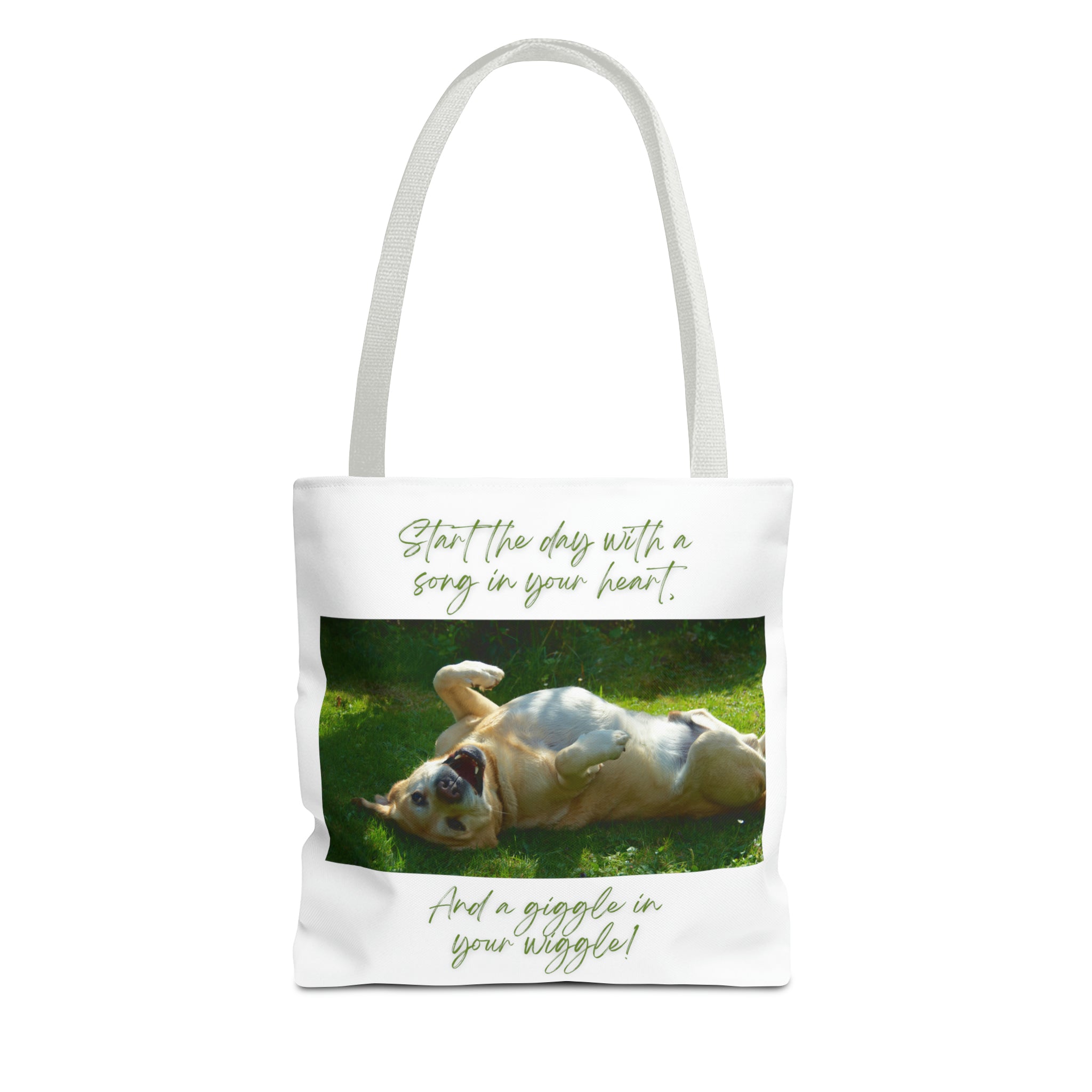 "Dog Giggle Wiggle" Tote Bag (AOP)