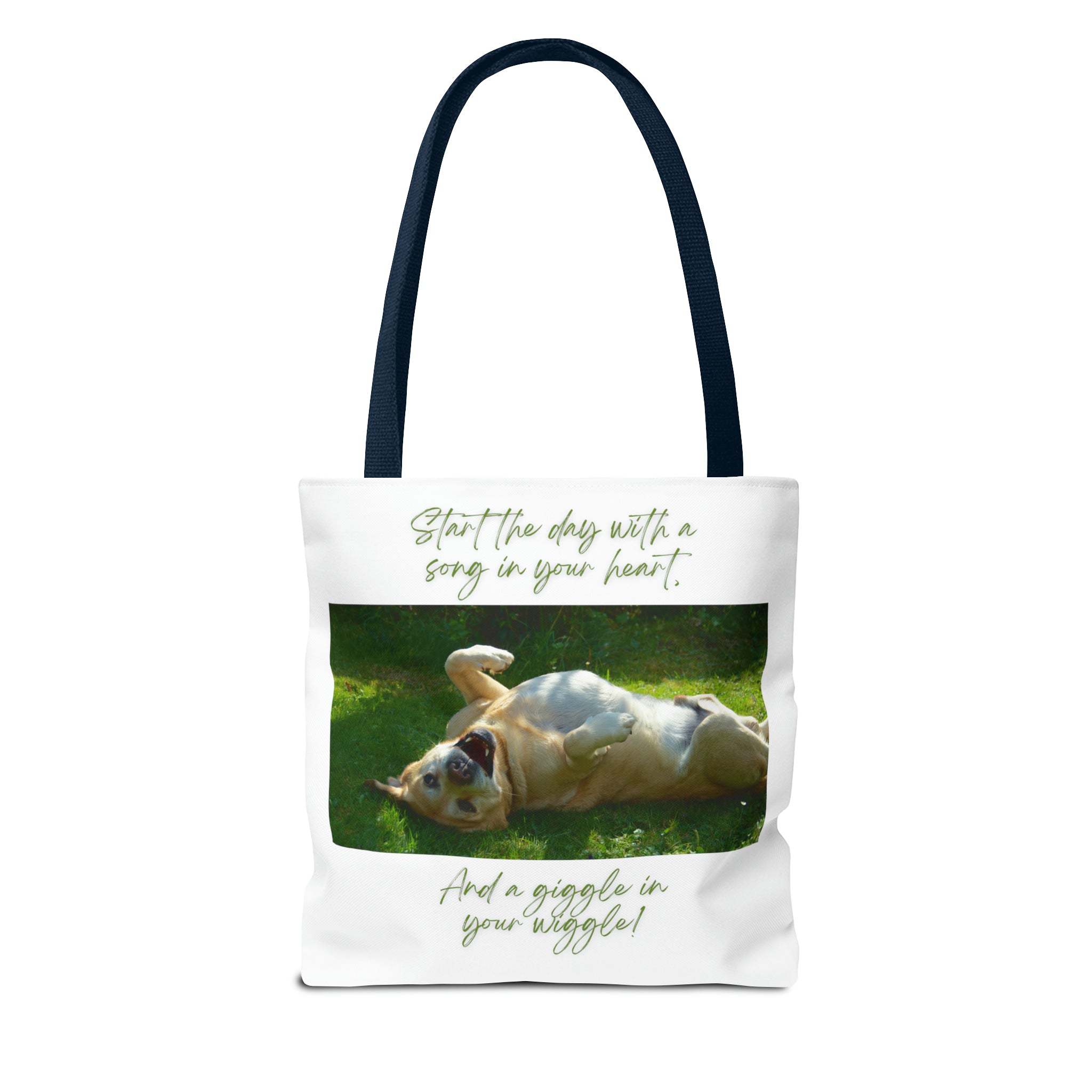 "Dog Giggle Wiggle" Tote Bag (AOP)