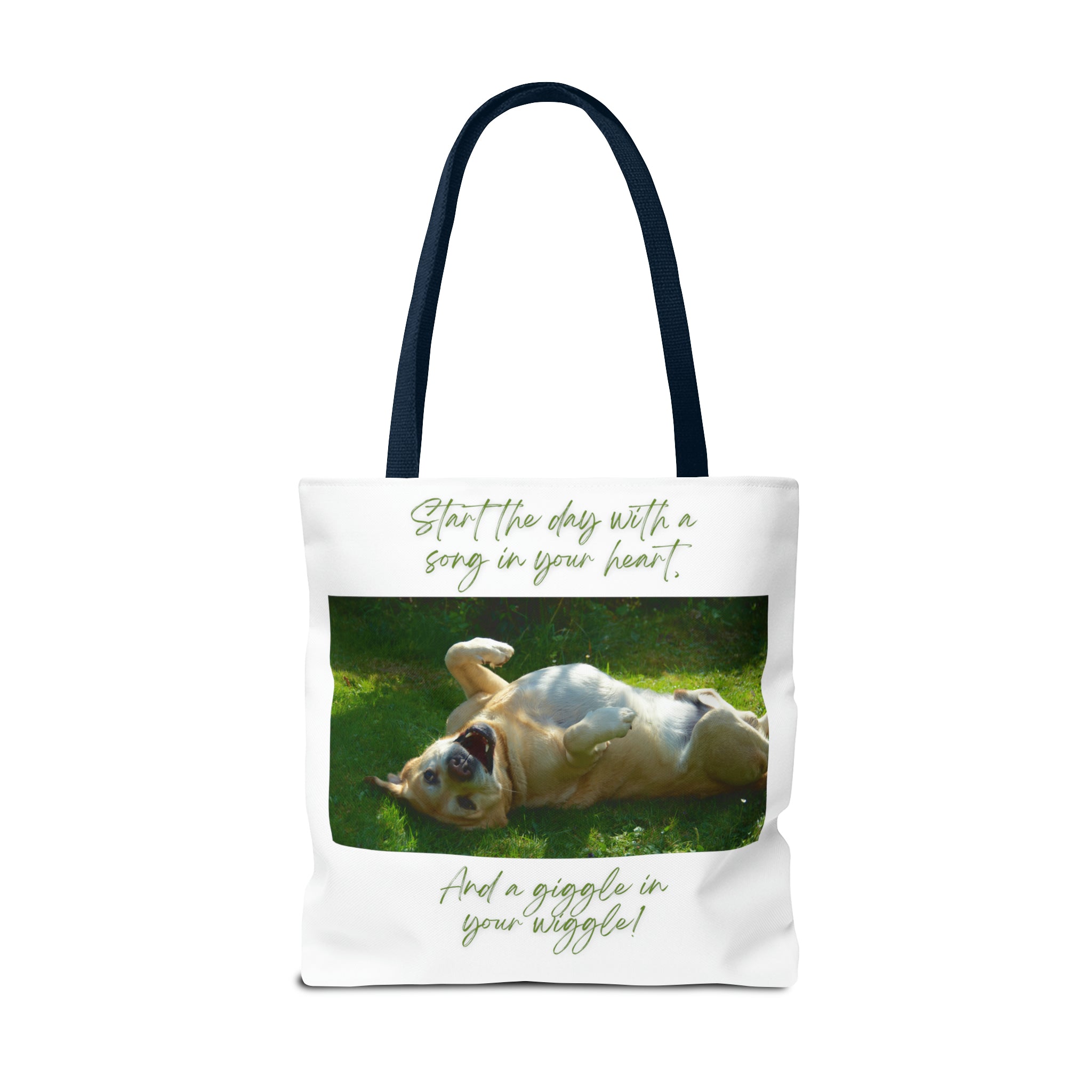 "Dog Giggle Wiggle" Tote Bag (AOP)