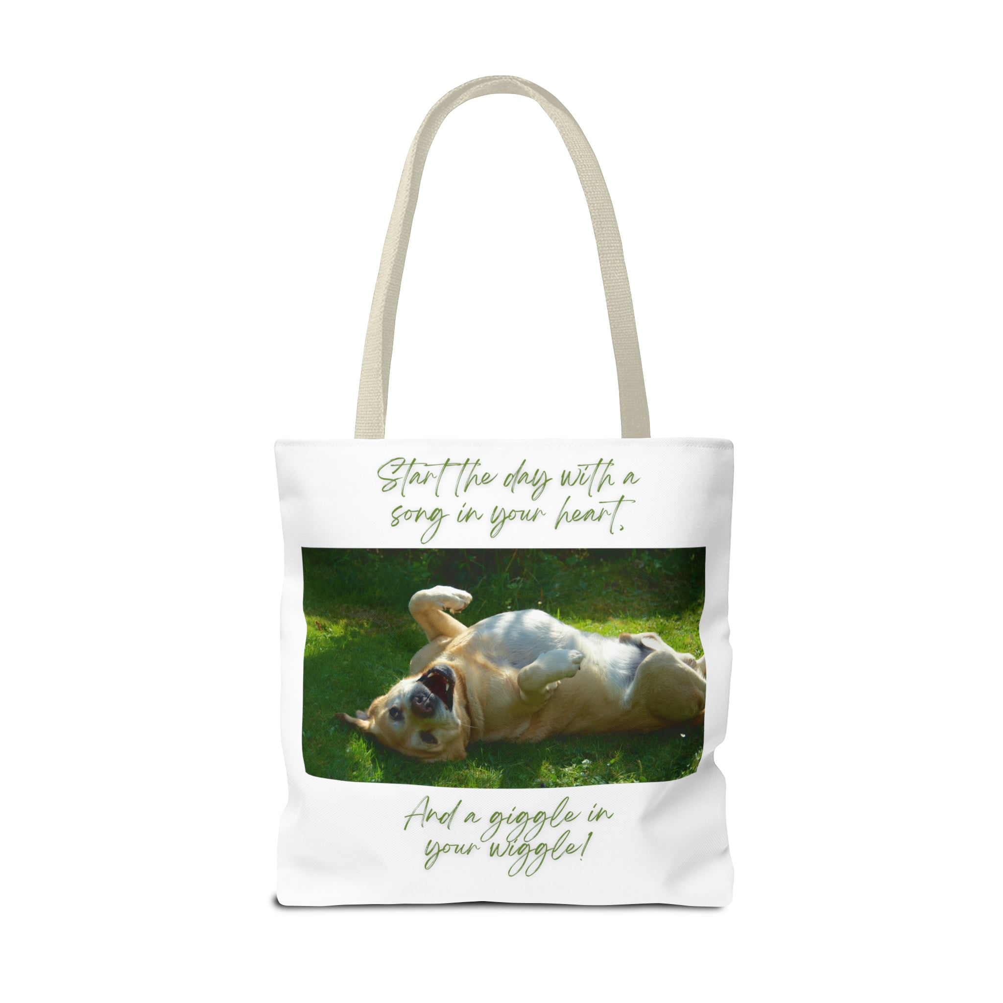 "Dog Giggle Wiggle" Tote Bag (AOP)