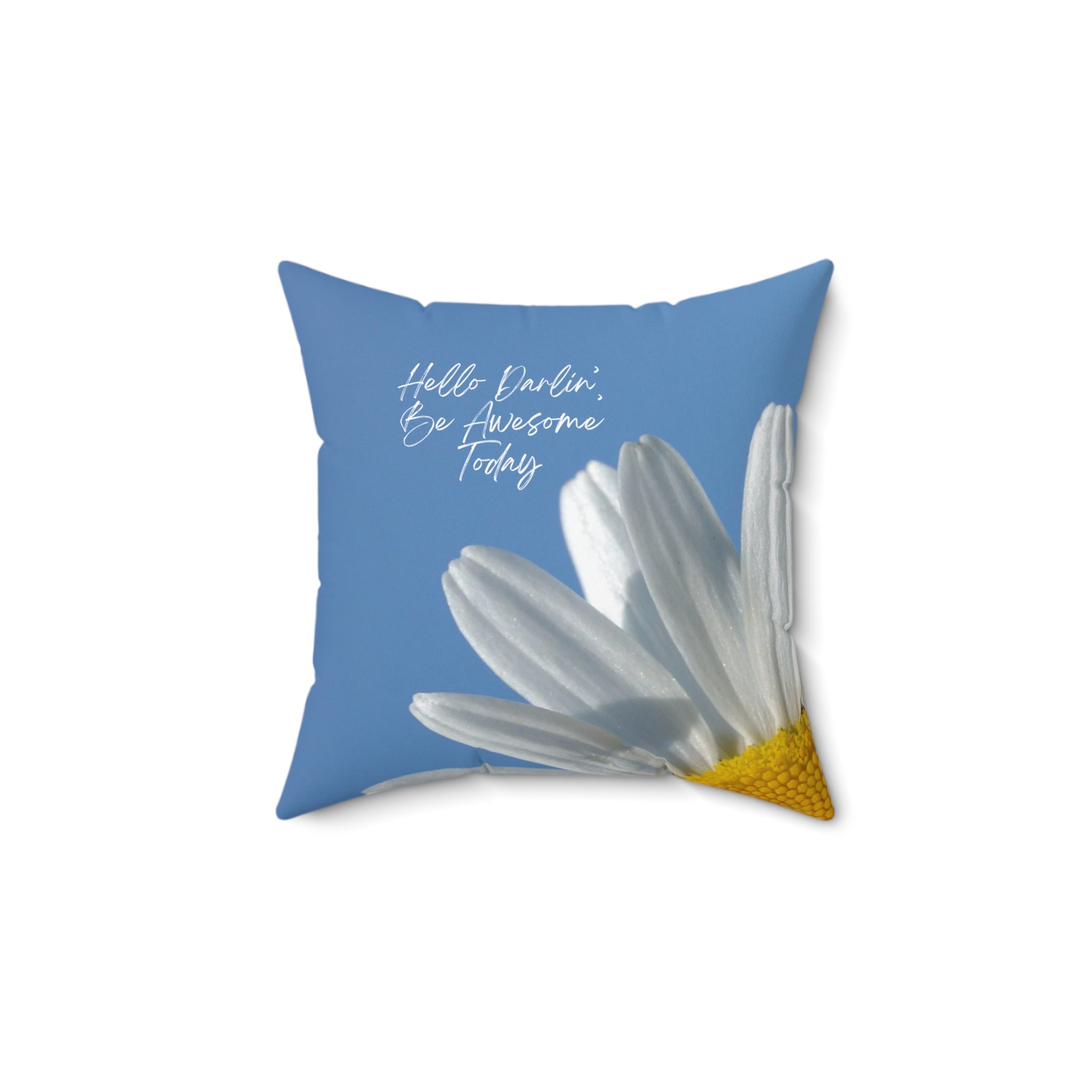 "Hello Darlin" Spun Polyester Square Pillow