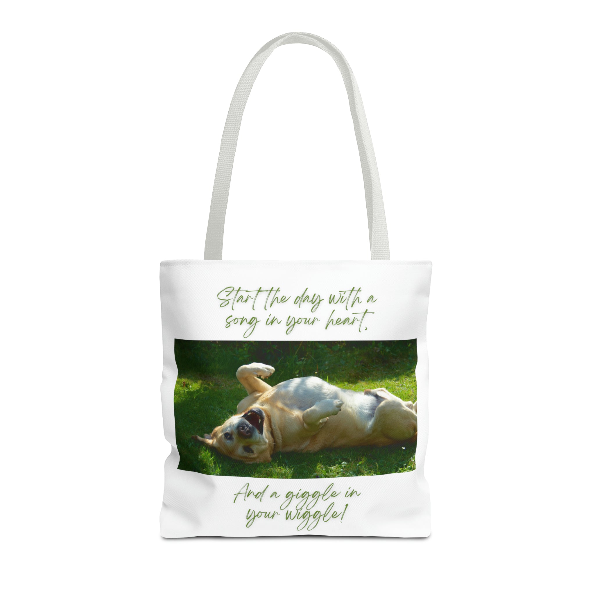 "Dog Giggle Wiggle" Tote Bag (AOP)