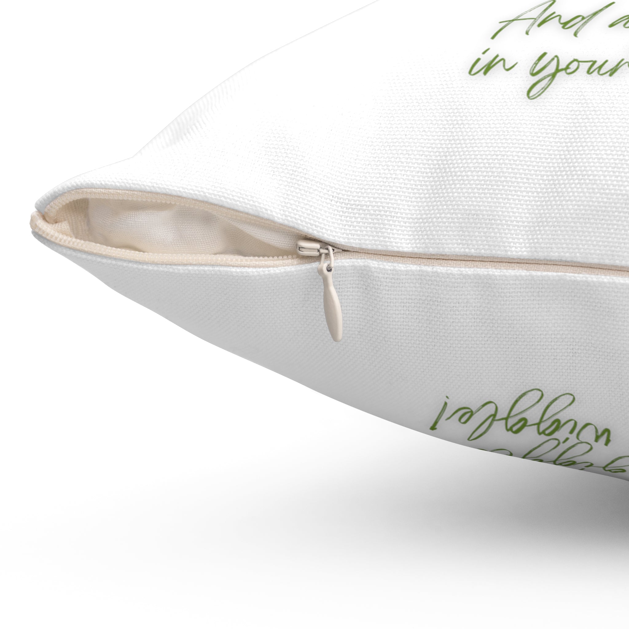 "Dog Song Heart Wiggle Giggle" Spun Polyester Square Pillow