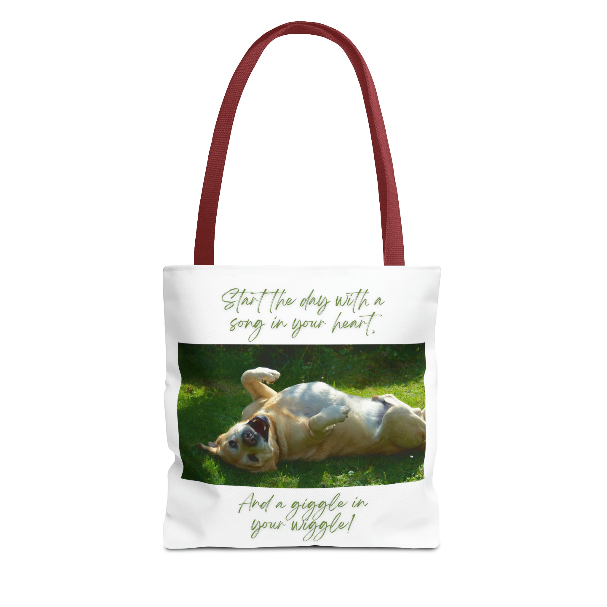 "Dog Giggle Wiggle" Tote Bag (AOP)