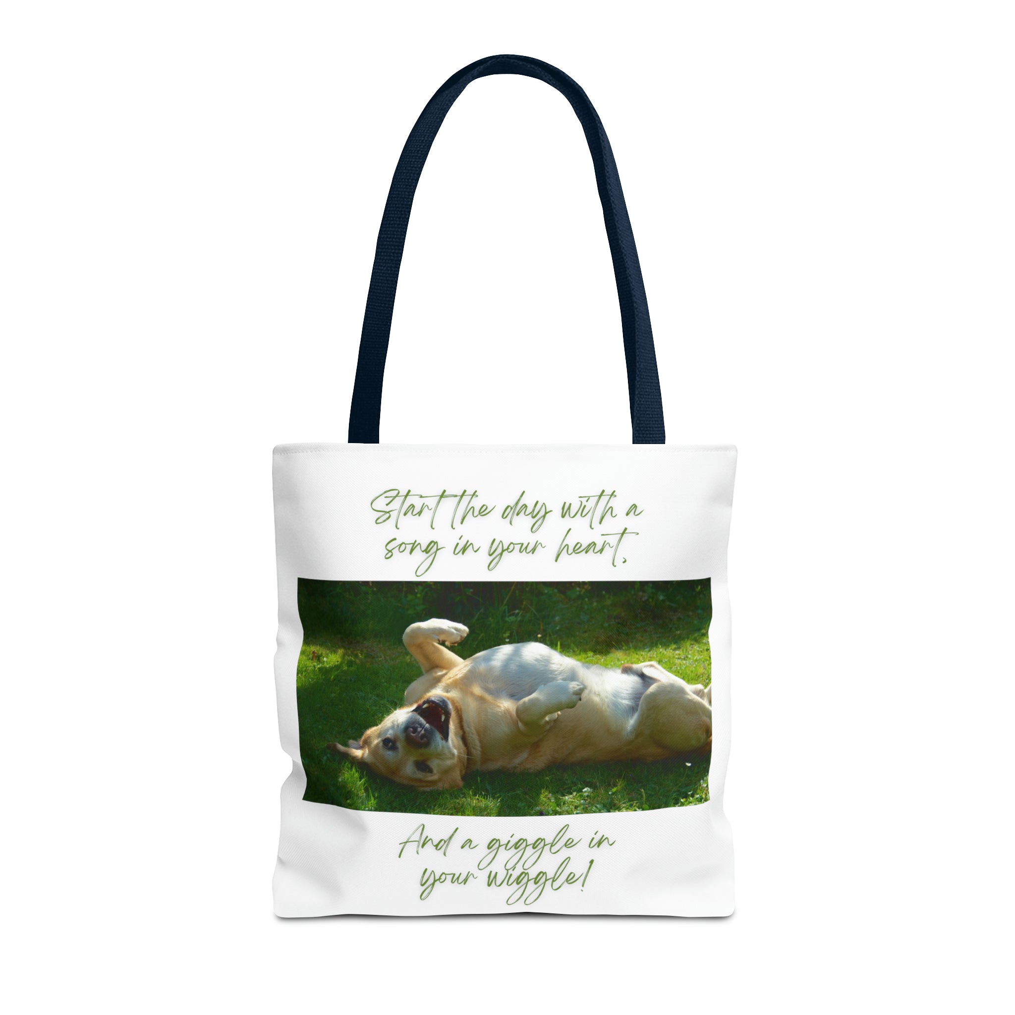 "Dog Giggle Wiggle" Tote Bag (AOP)
