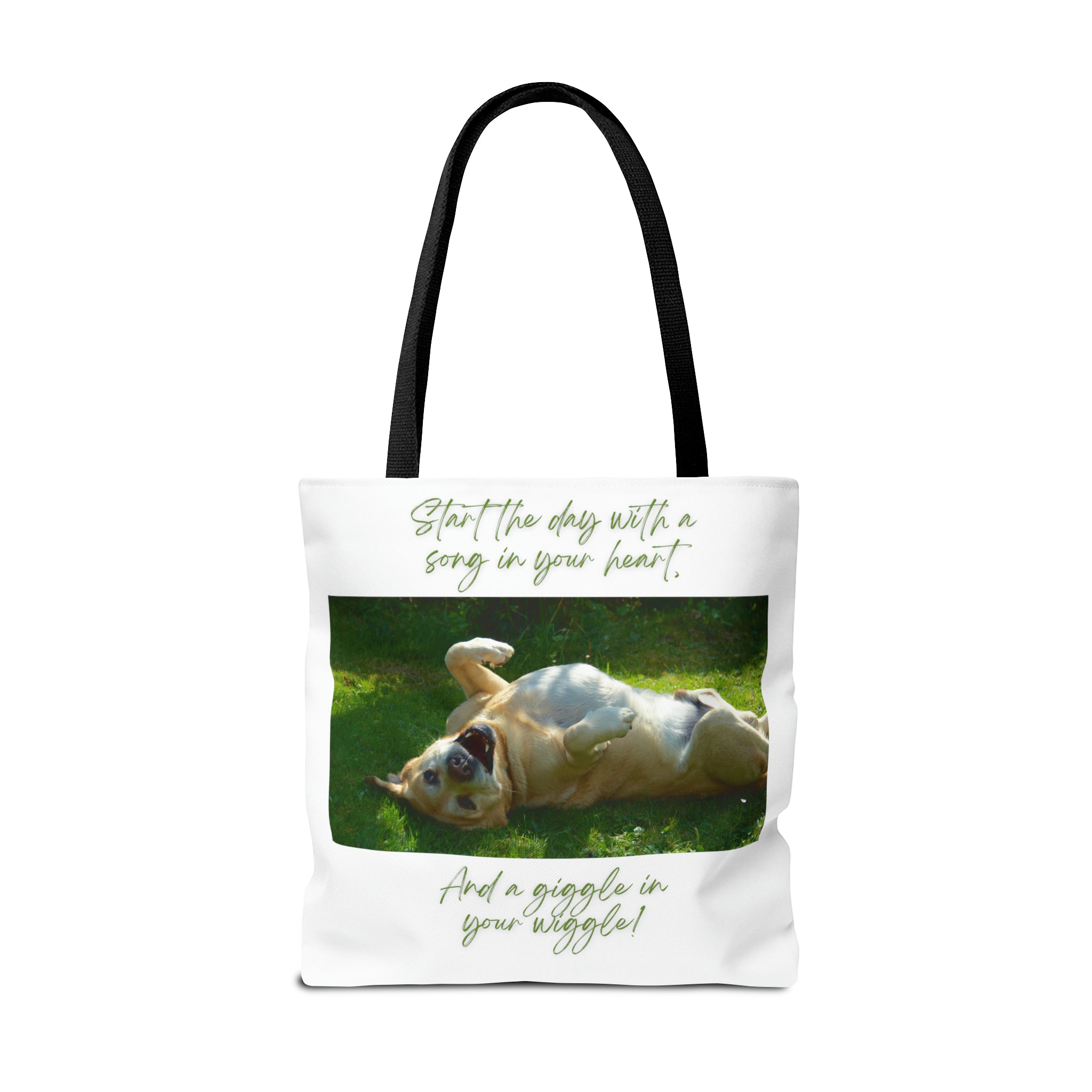 "Dog Giggle Wiggle" Tote Bag (AOP)