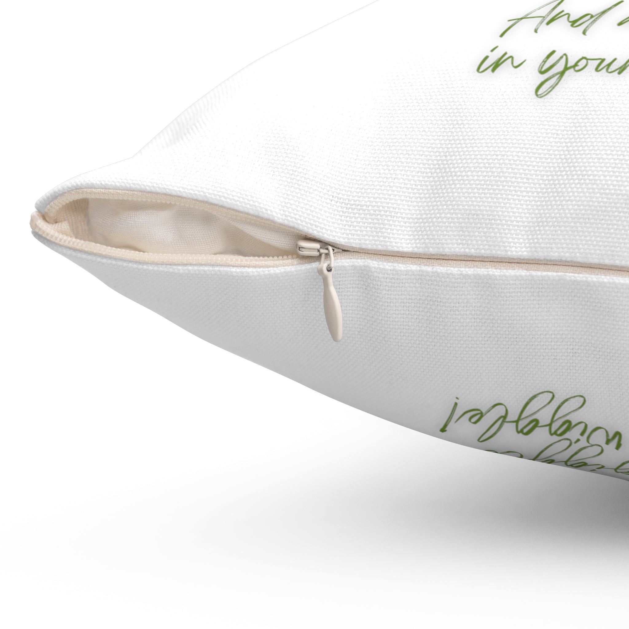 "Dog Song Heart Wiggle Giggle" Spun Polyester Square Pillow