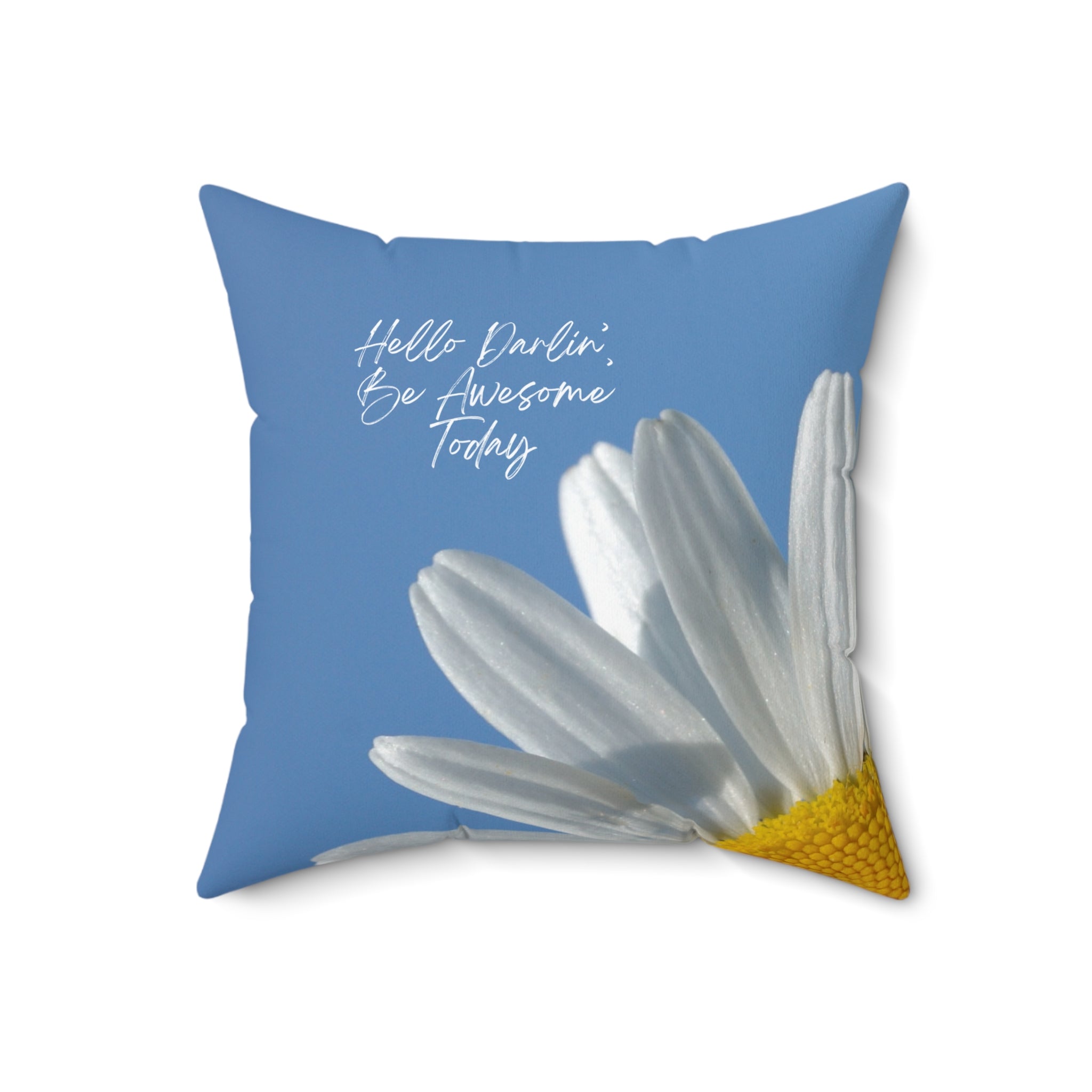 "Hello Darlin" Spun Polyester Square Pillow