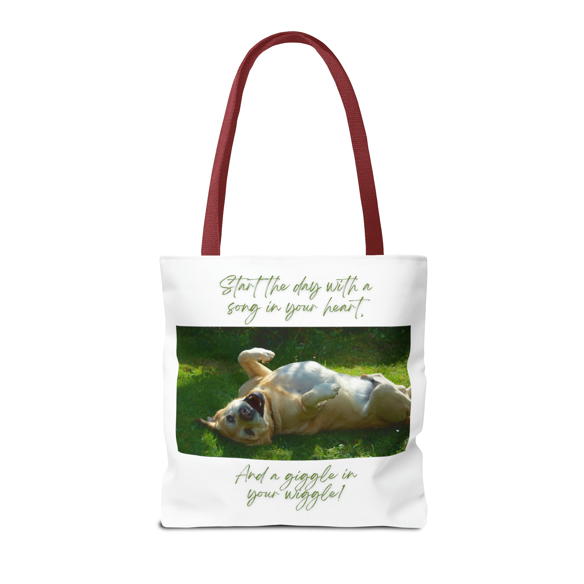 "Dog Giggle Wiggle" Tote Bag (AOP)