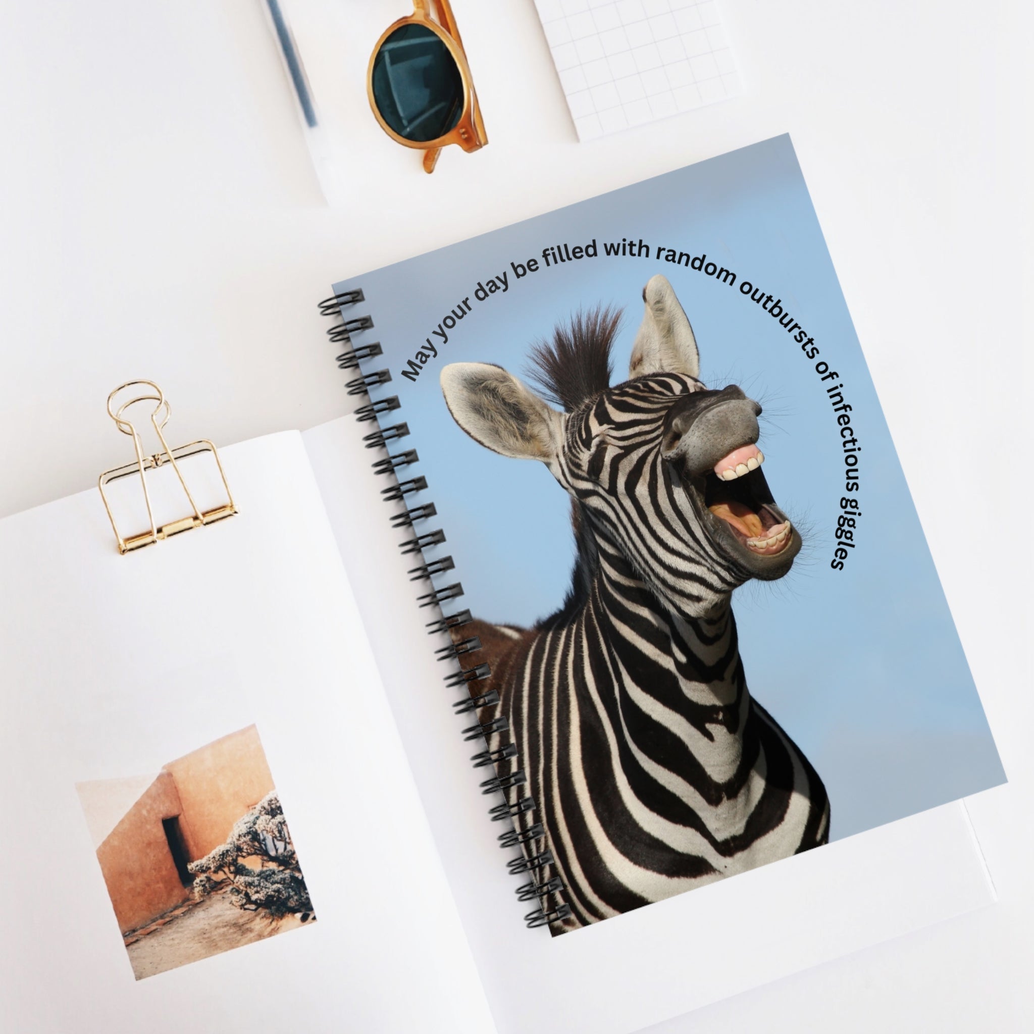 "Infectious Giggles" Spiral Notebook - Ruled Line