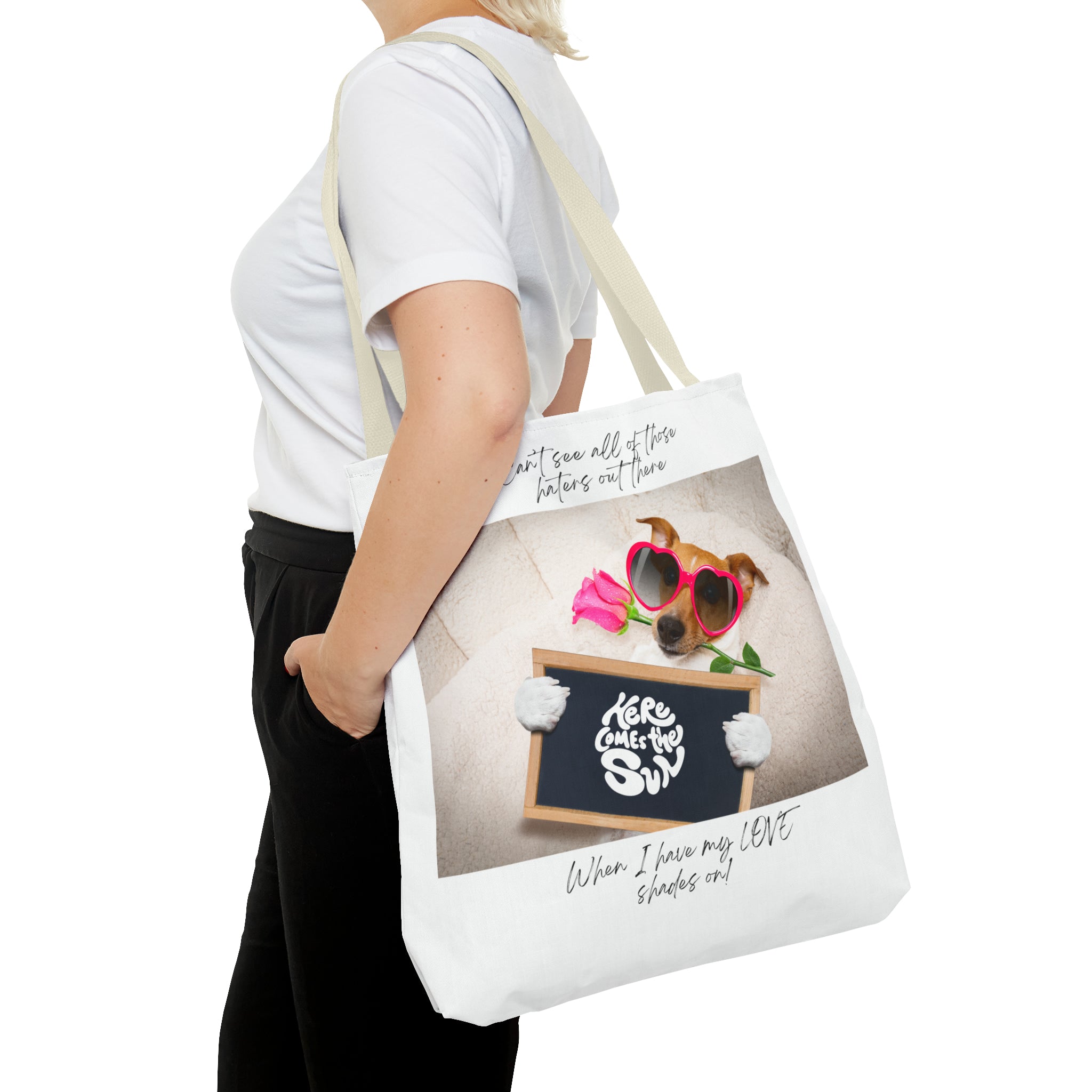 "Dog Love Shades" Tote Bag (AOP)