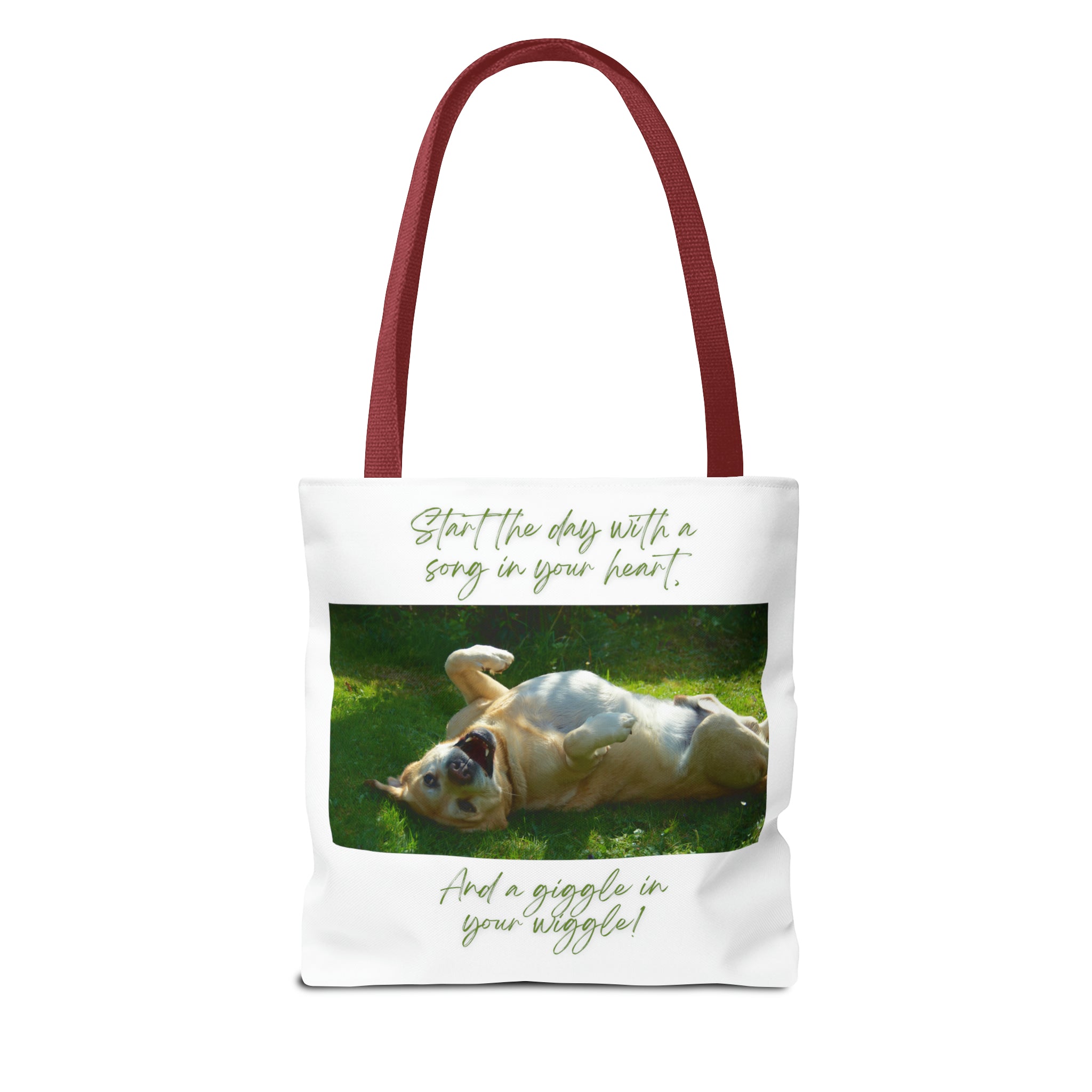 "Dog Giggle Wiggle" Tote Bag (AOP)