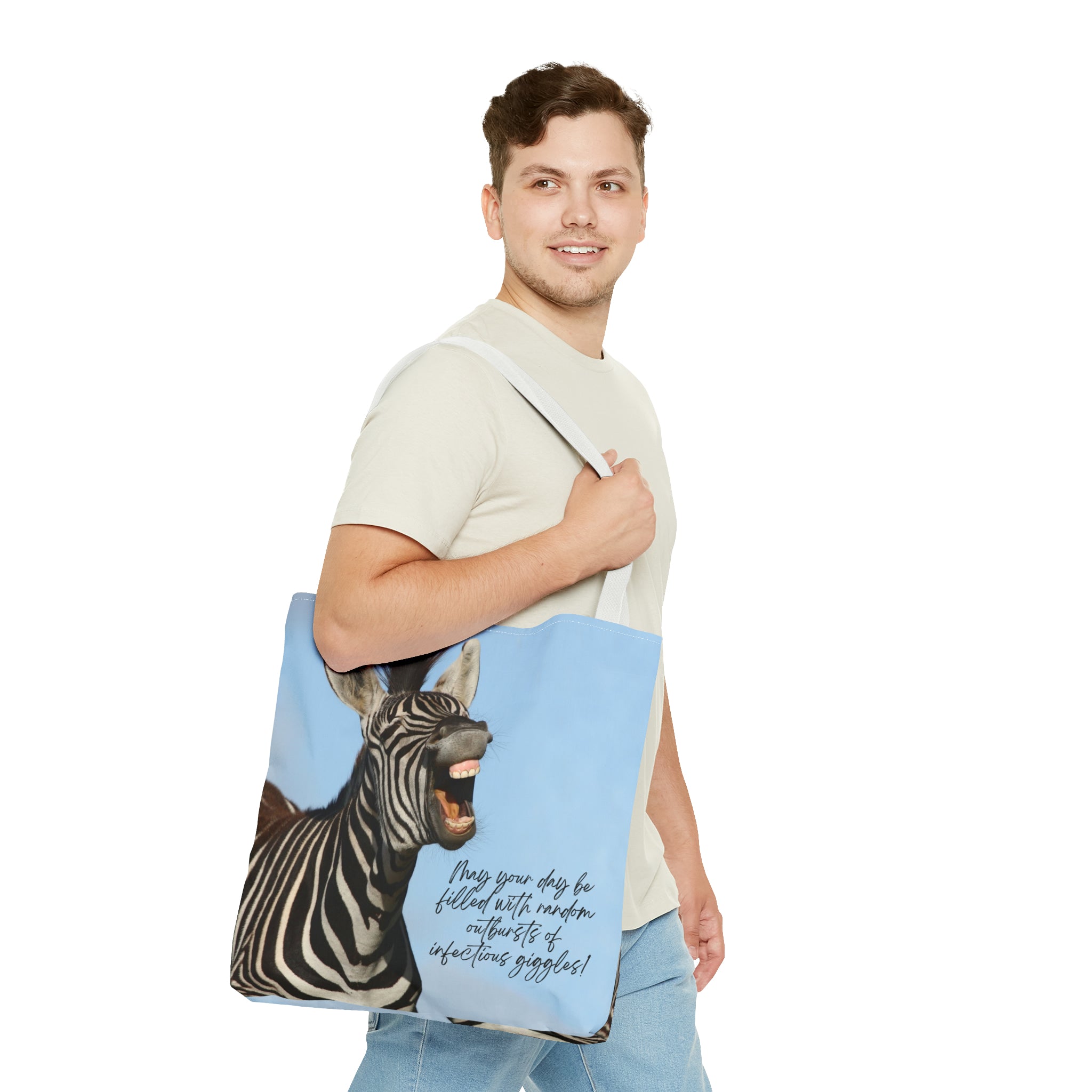"Infectious Giggles" Tote Bag (AOP)