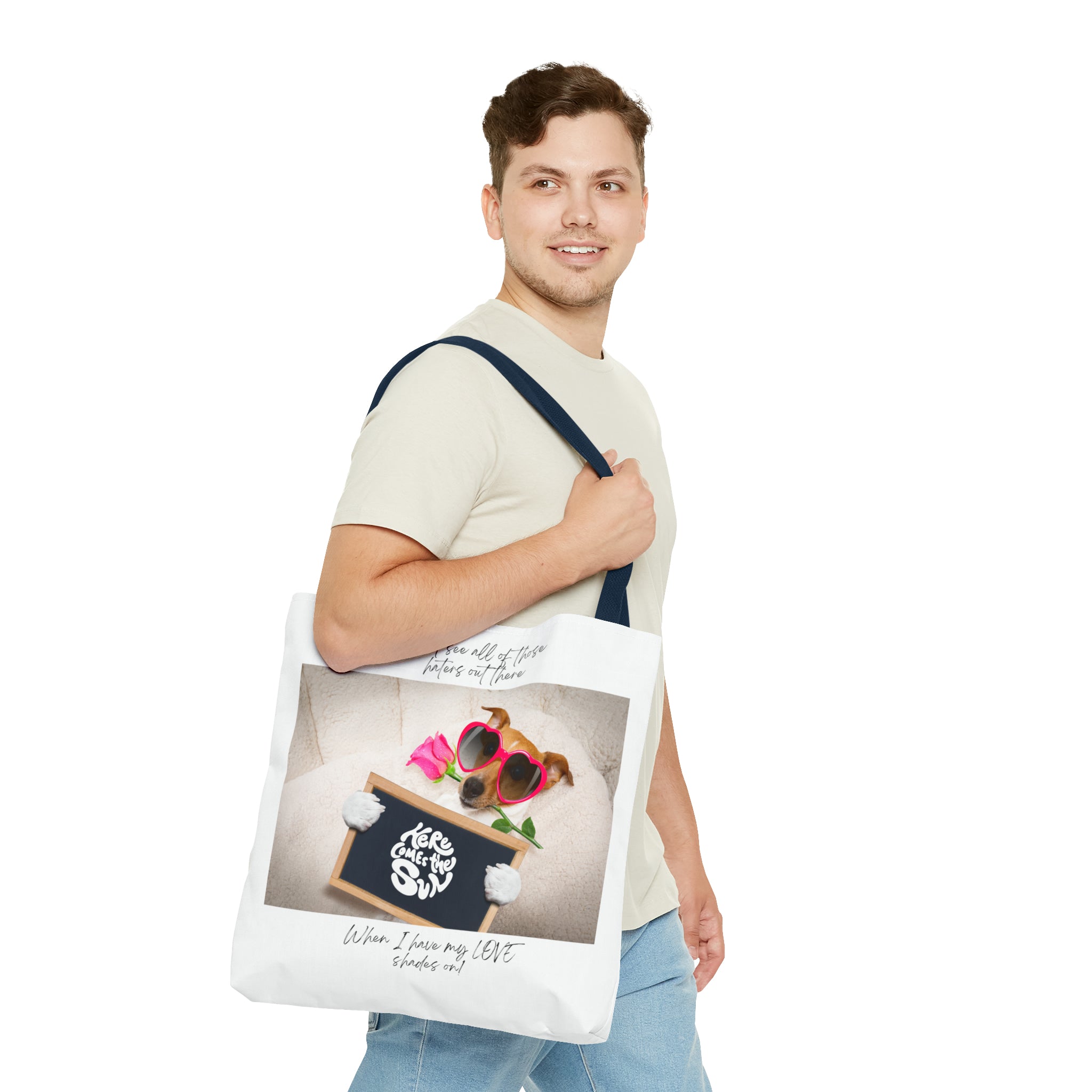 "Dog Love Shades" Tote Bag (AOP)