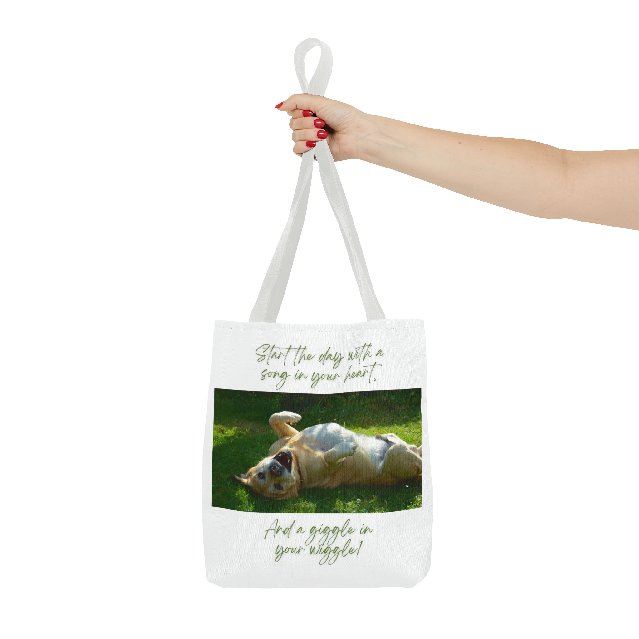 "Dog Giggle Wiggle" Tote Bag (AOP)