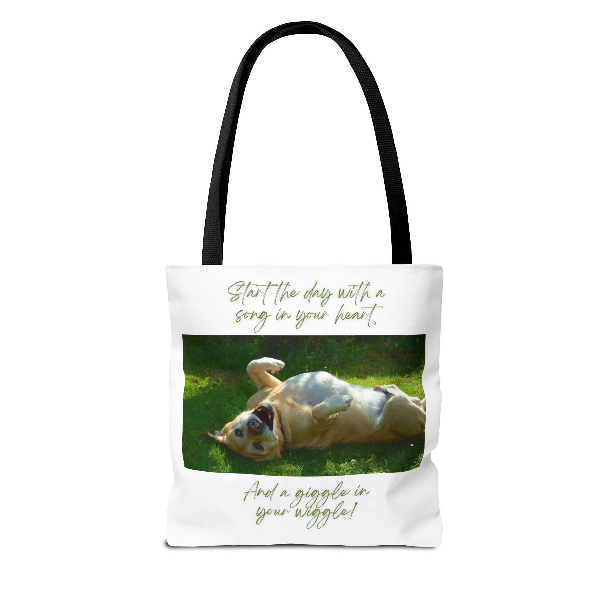 "Dog Giggle Wiggle" Tote Bag (AOP)