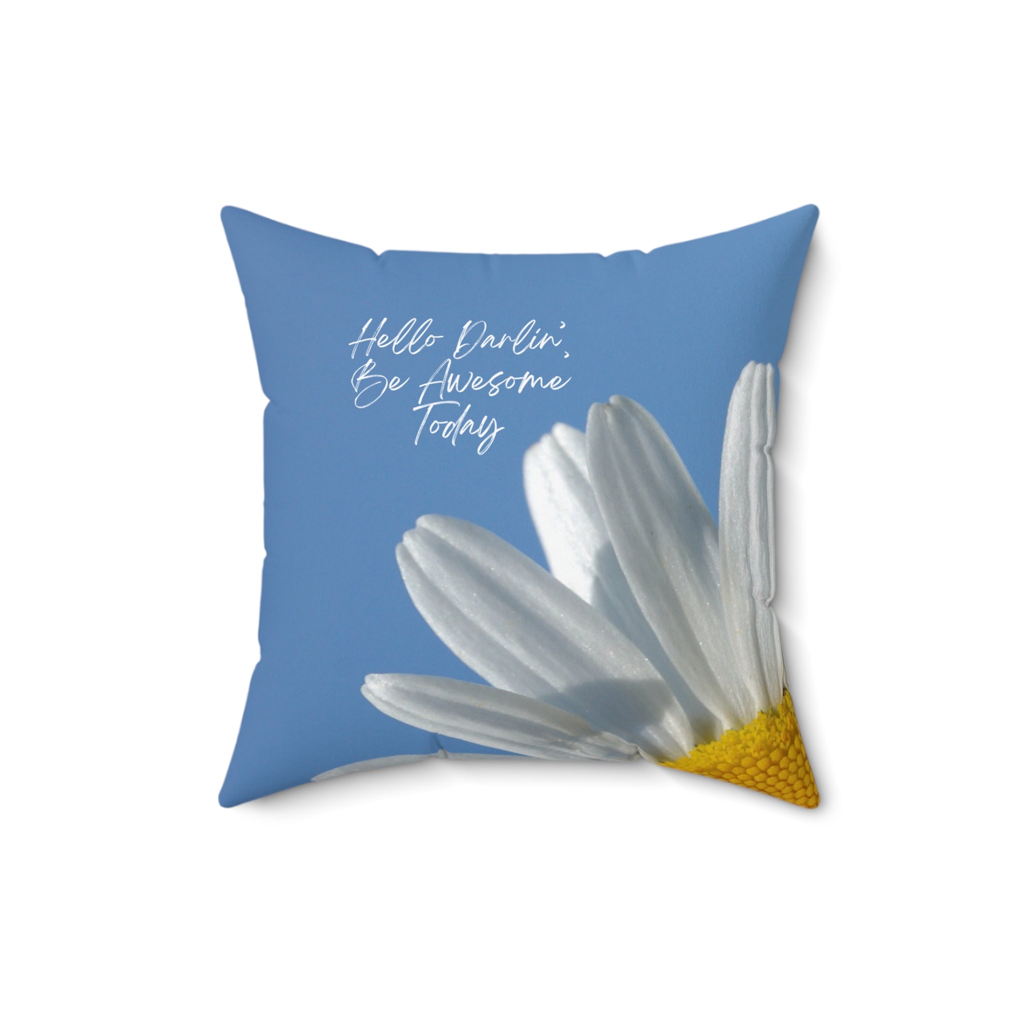 "Hello Darlin" Spun Polyester Square Pillow