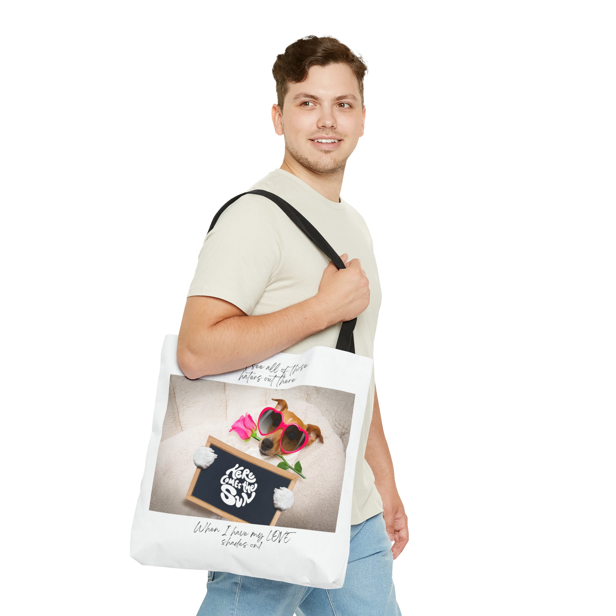 "Dog Love Shades" Tote Bag (AOP)